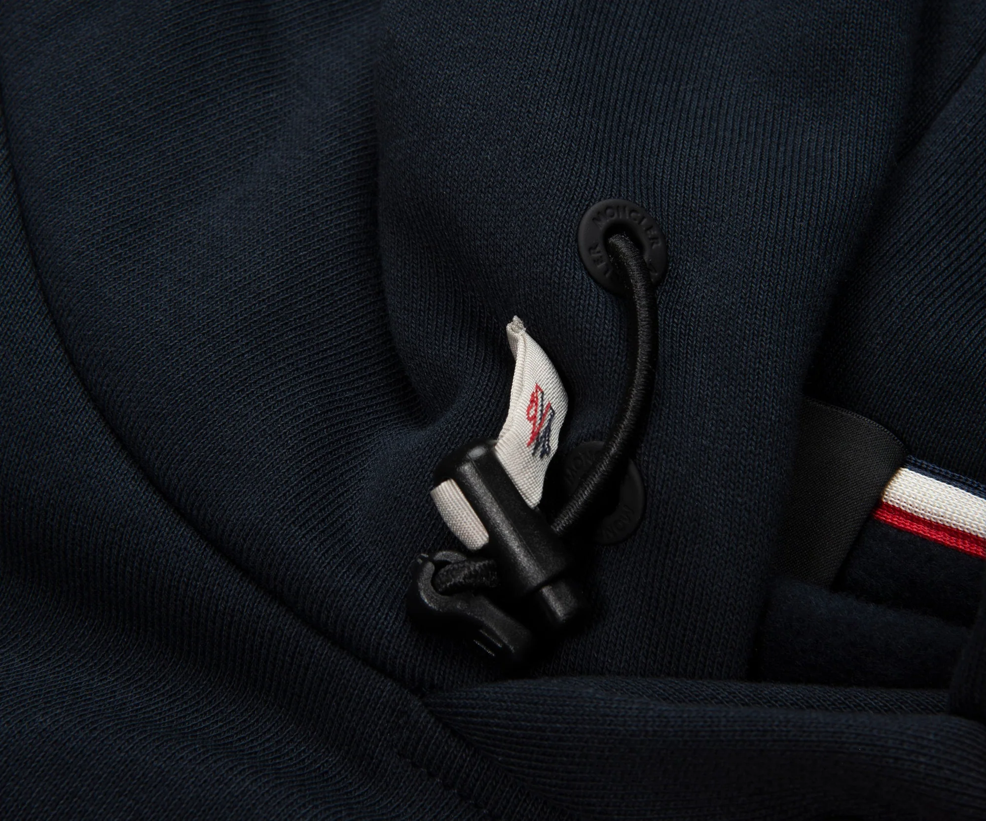 Moncler Grenoble Navy Cappuccio Logo Hoodie - Image 5