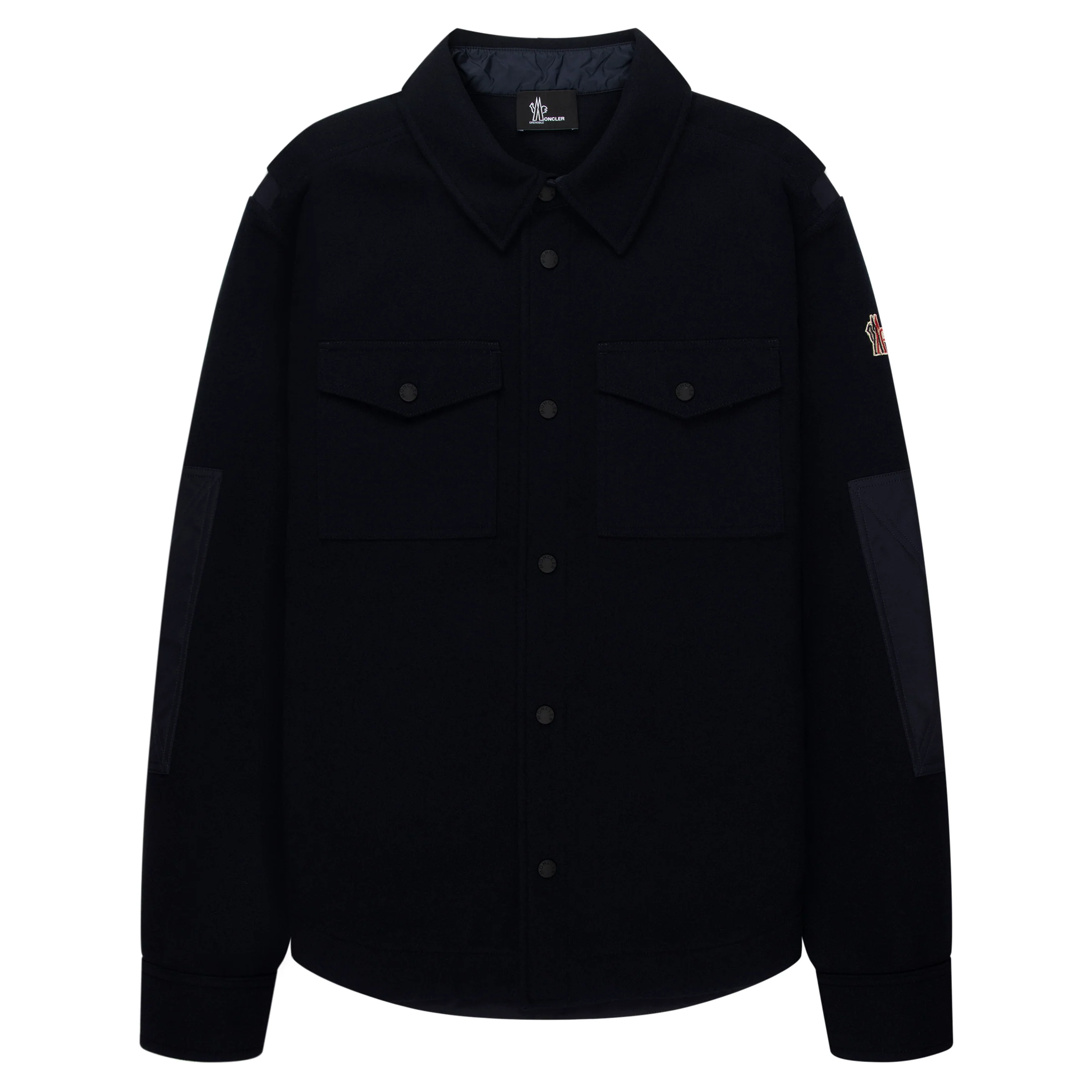 Moncler Grenoble Navy Hybrid Fleece Overshirt