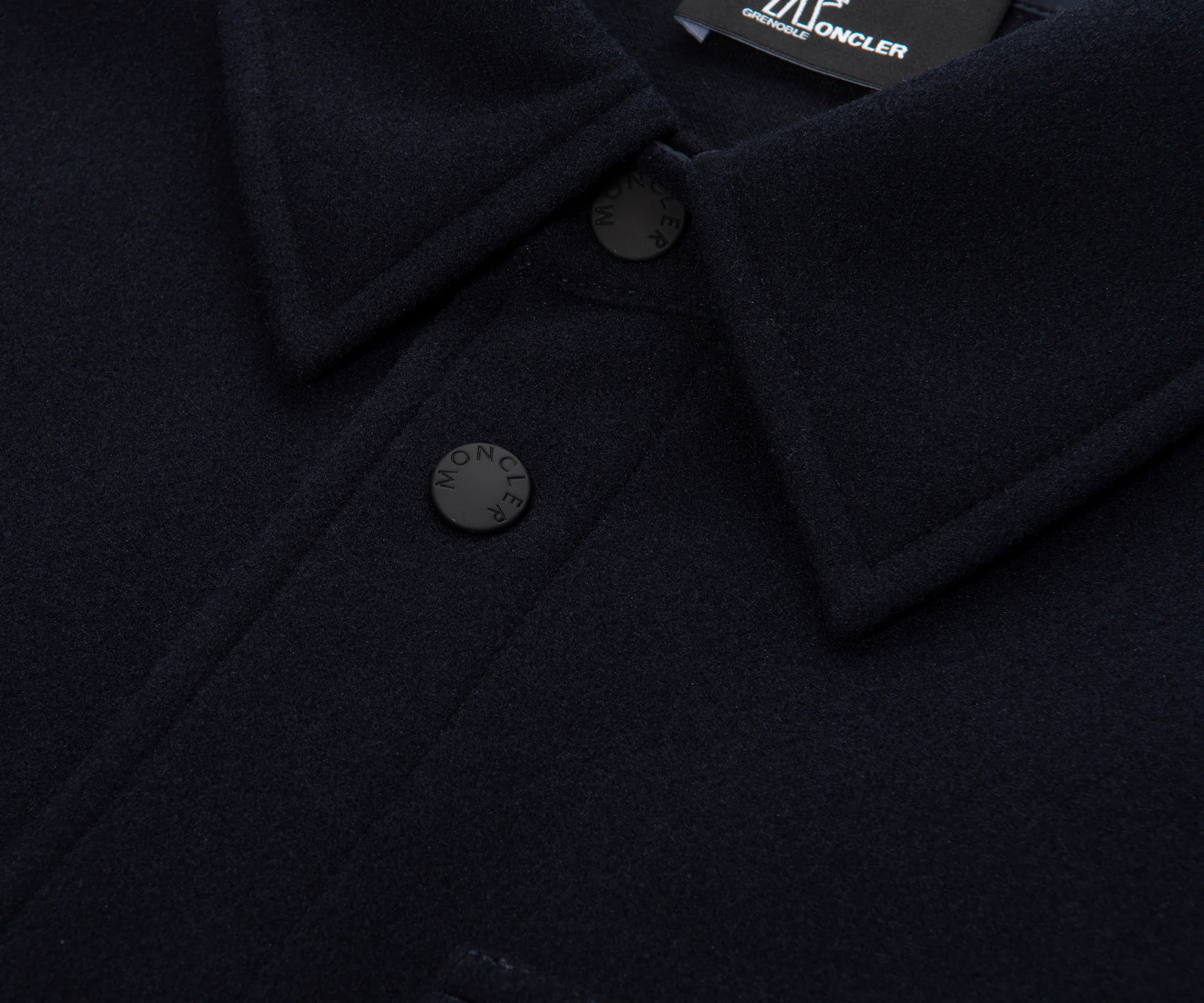 Moncler Grenoble Navy Hybrid Fleece Overshirt - Image 3