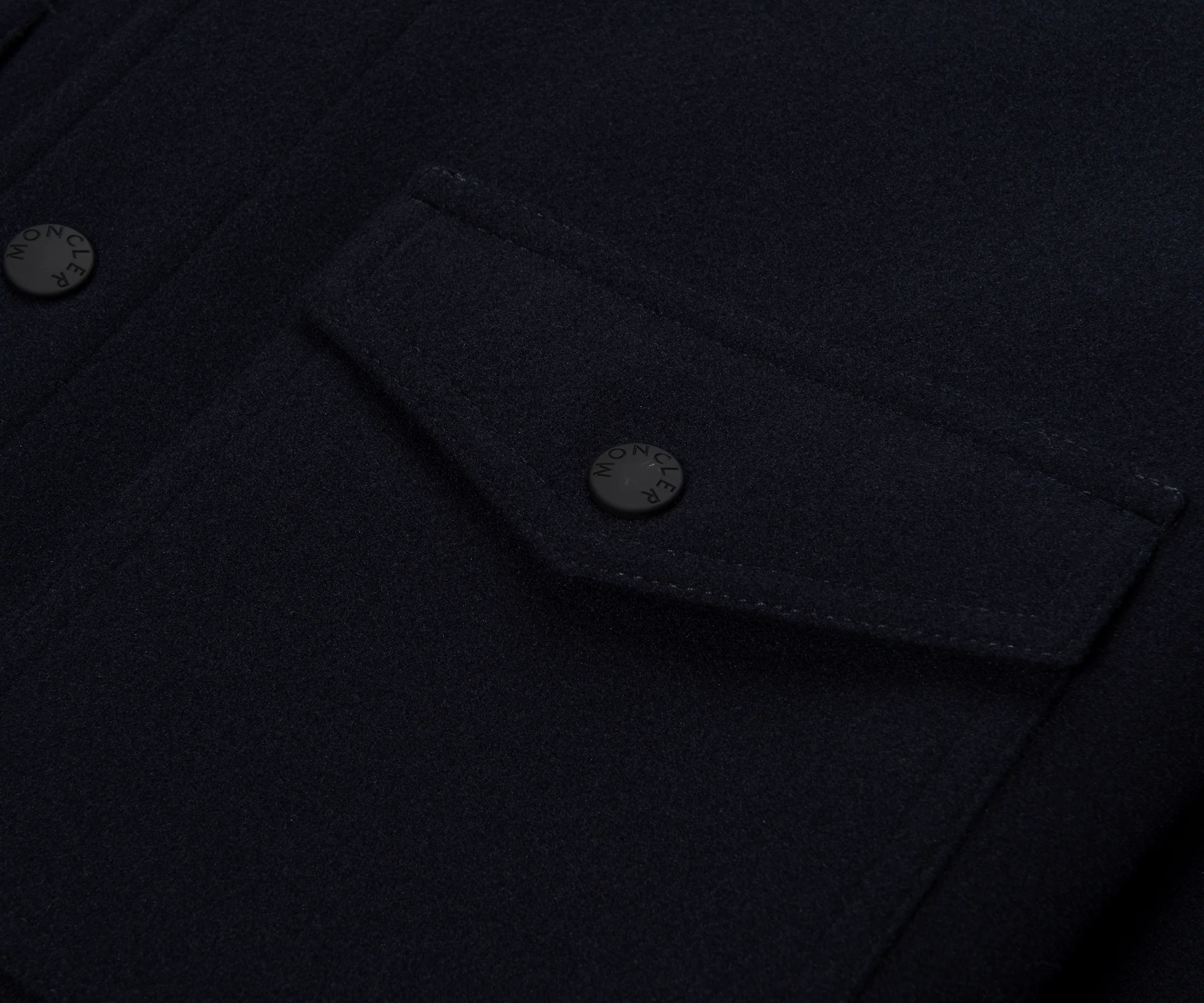 Moncler Grenoble Navy Hybrid Fleece Overshirt - Image 4