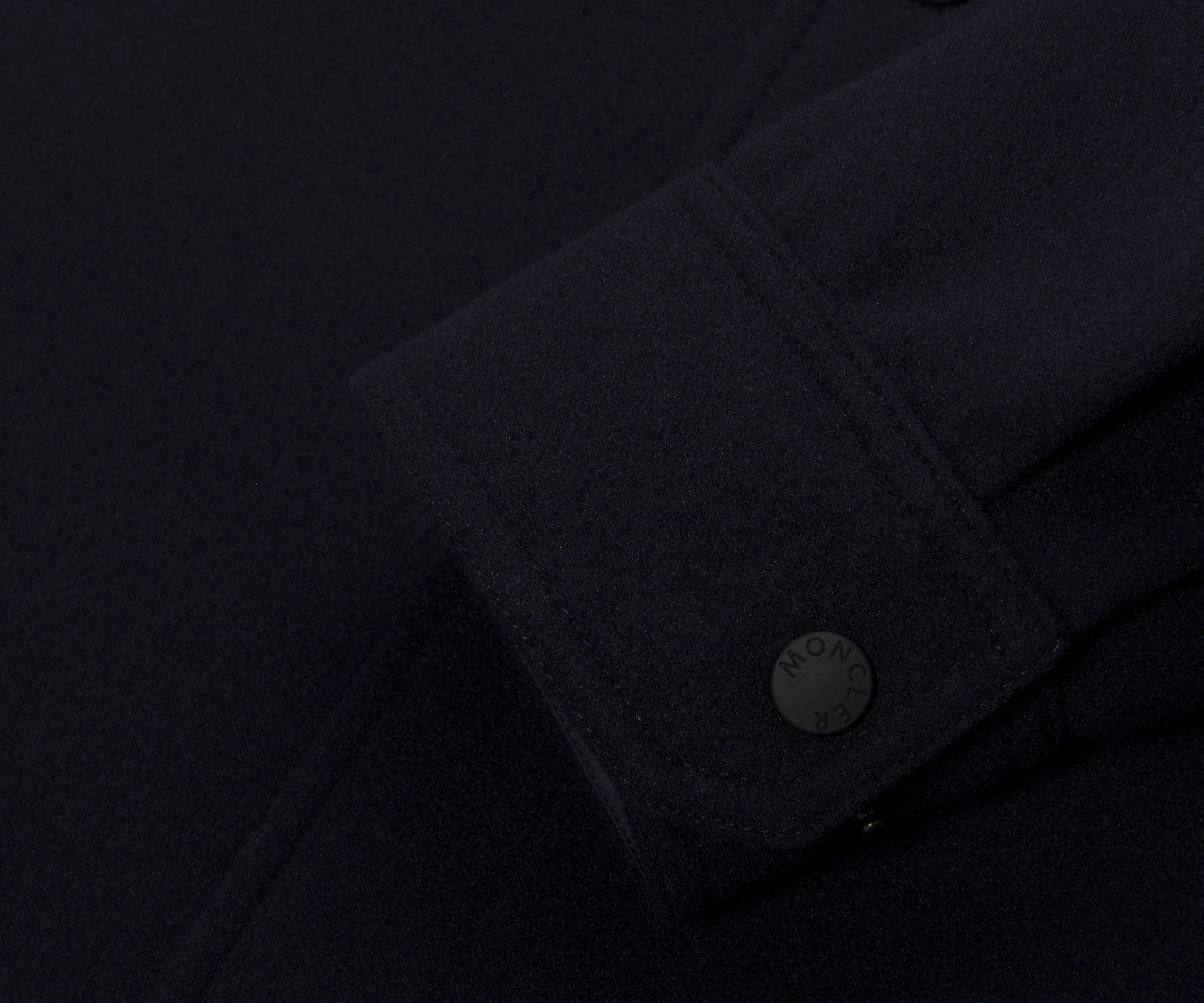 Moncler Grenoble Navy Hybrid Fleece Overshirt - Image 6