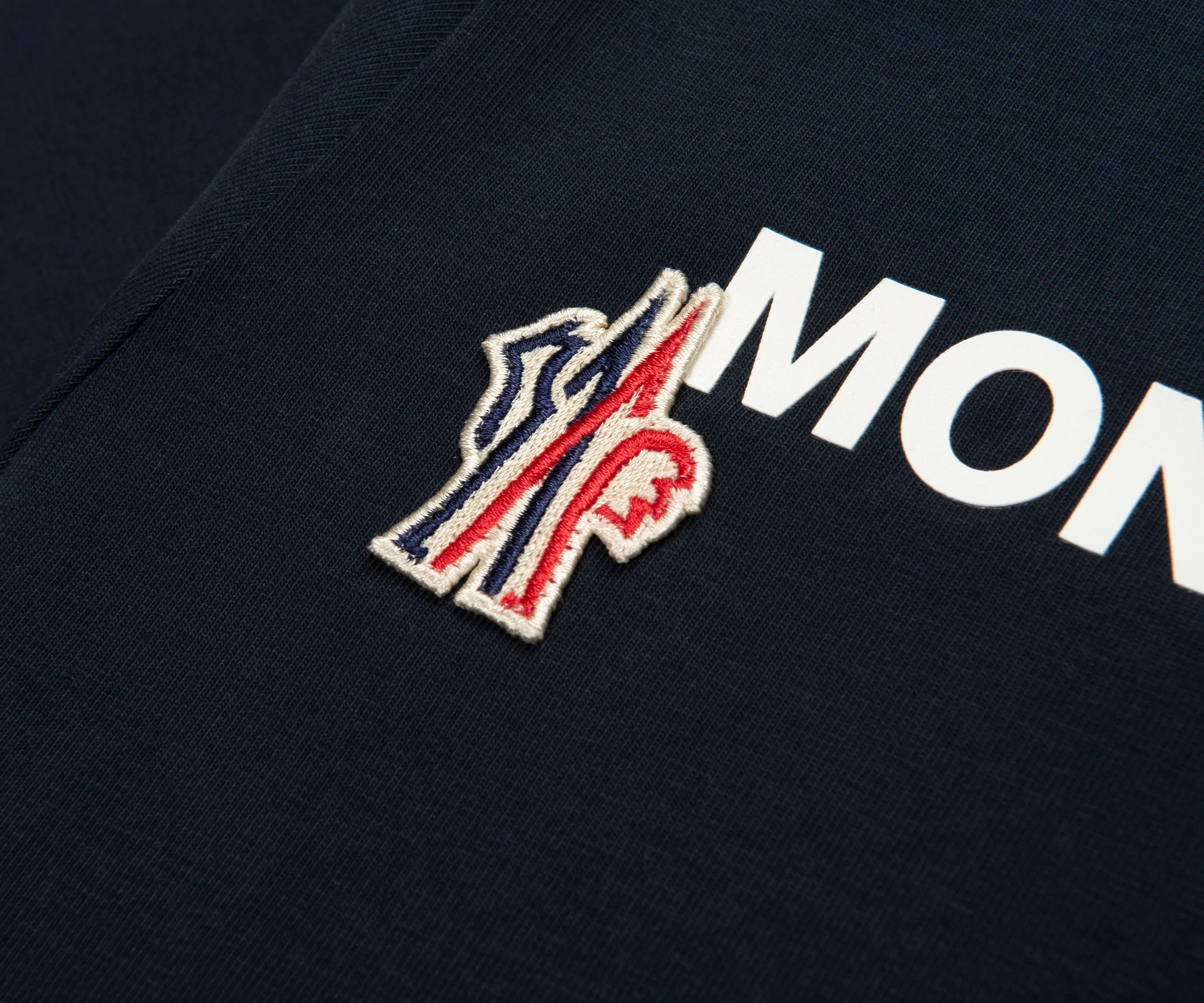 Moncler Grenoble Navy Logo Cotton T-Shirt - Image 3