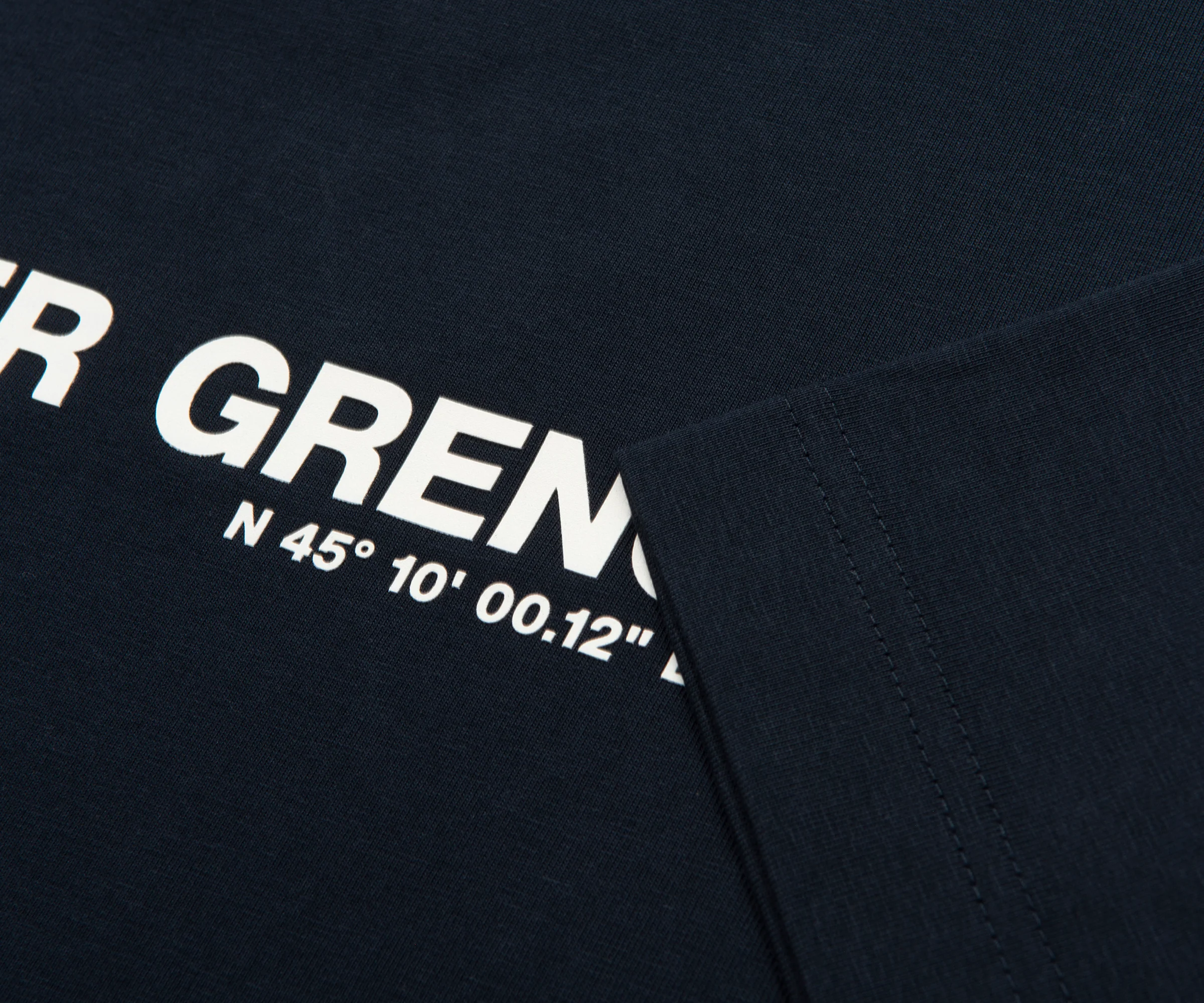 Moncler Grenoble Navy Logo Cotton T-Shirt - Image 5
