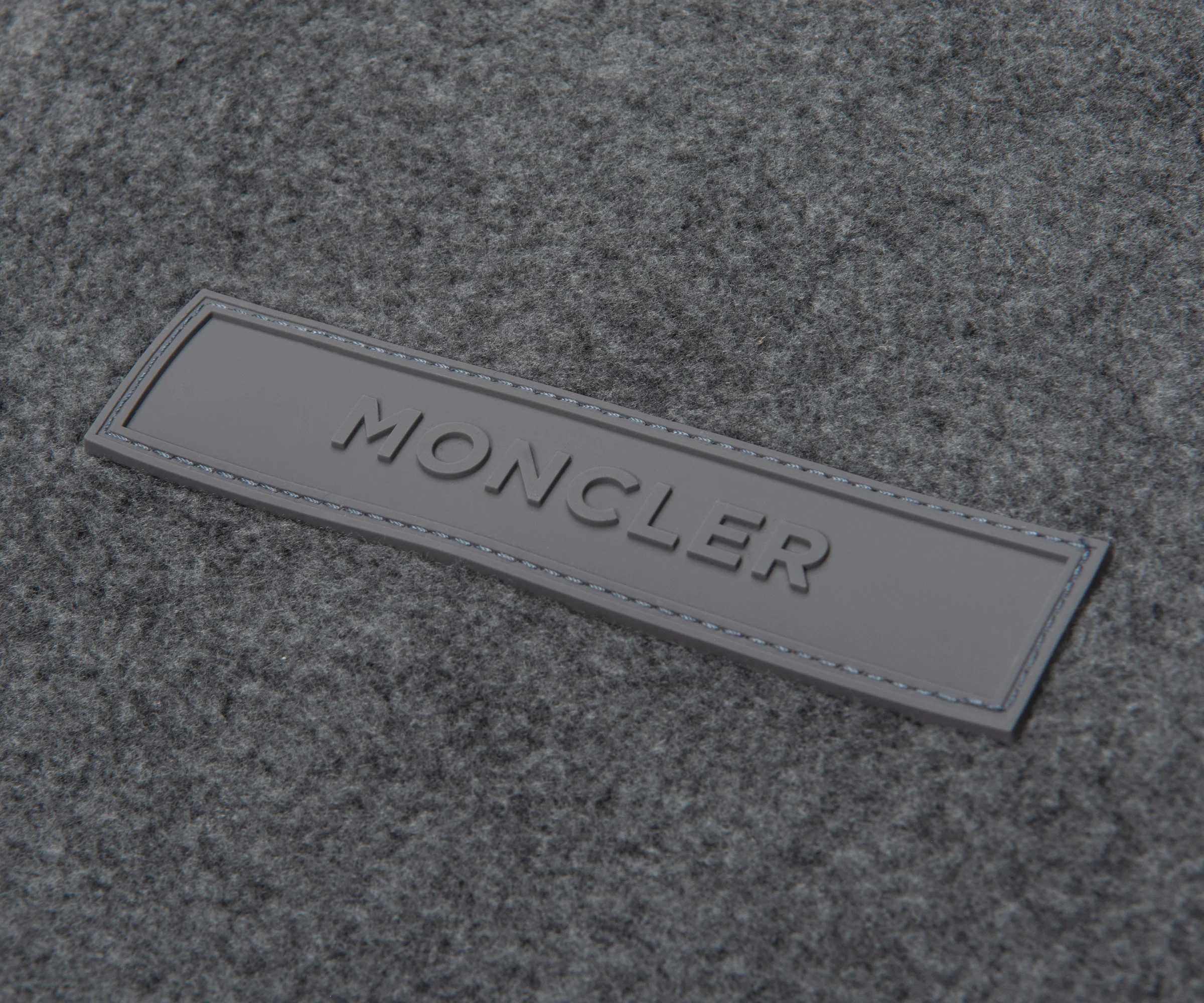 Moncler Grey Full-Zip Hybrid Fleece - Image 5