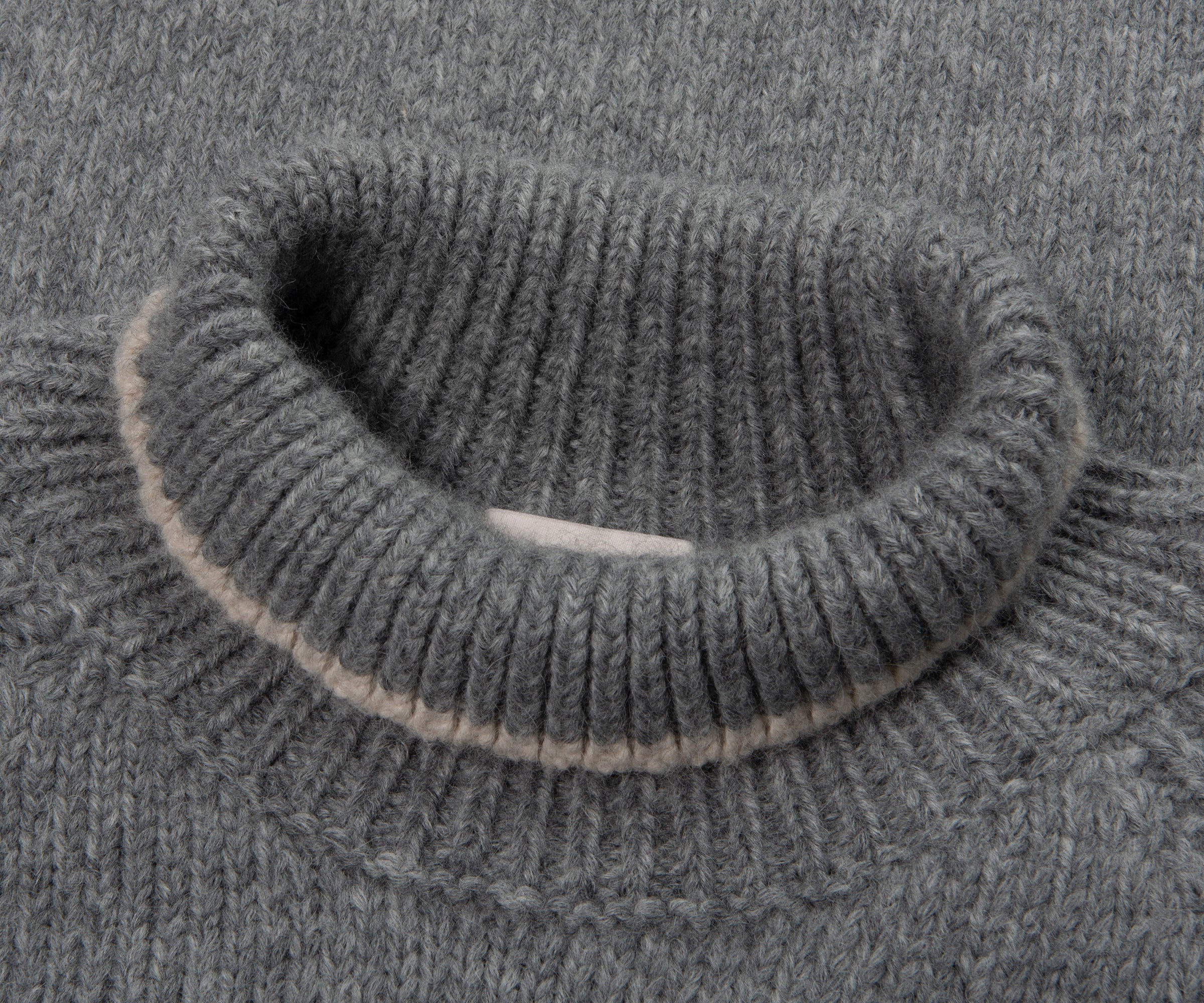 Moncler Grey Knitted Roll Neck - Image 2