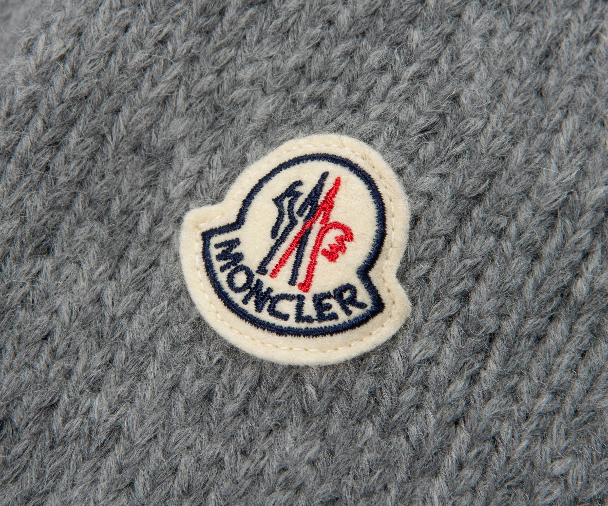 Moncler Grey Knitted Roll Neck - Image 3