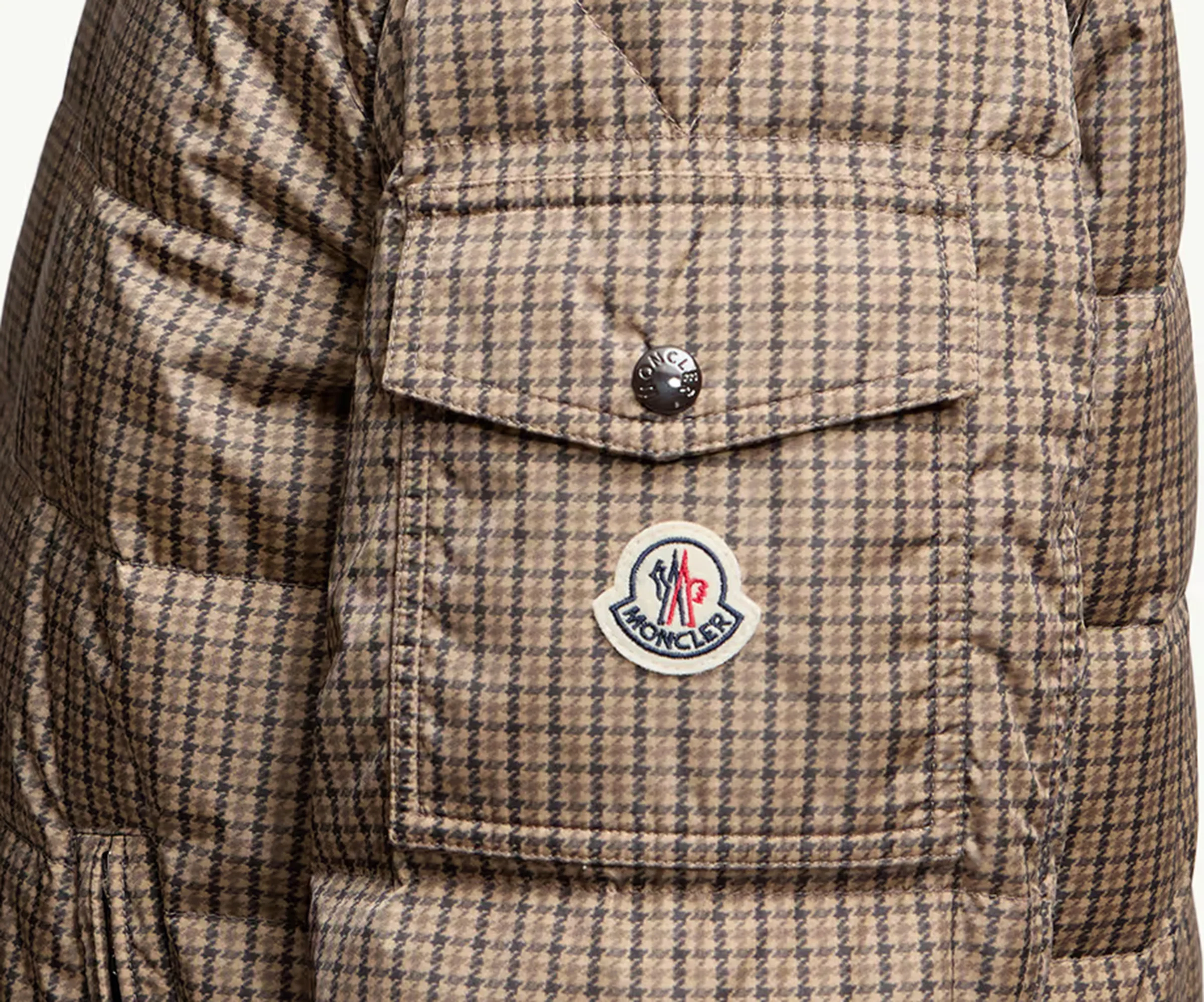 Moncler Jonage Puppytooth Reversible Hooded Jacket Multi - Image 5