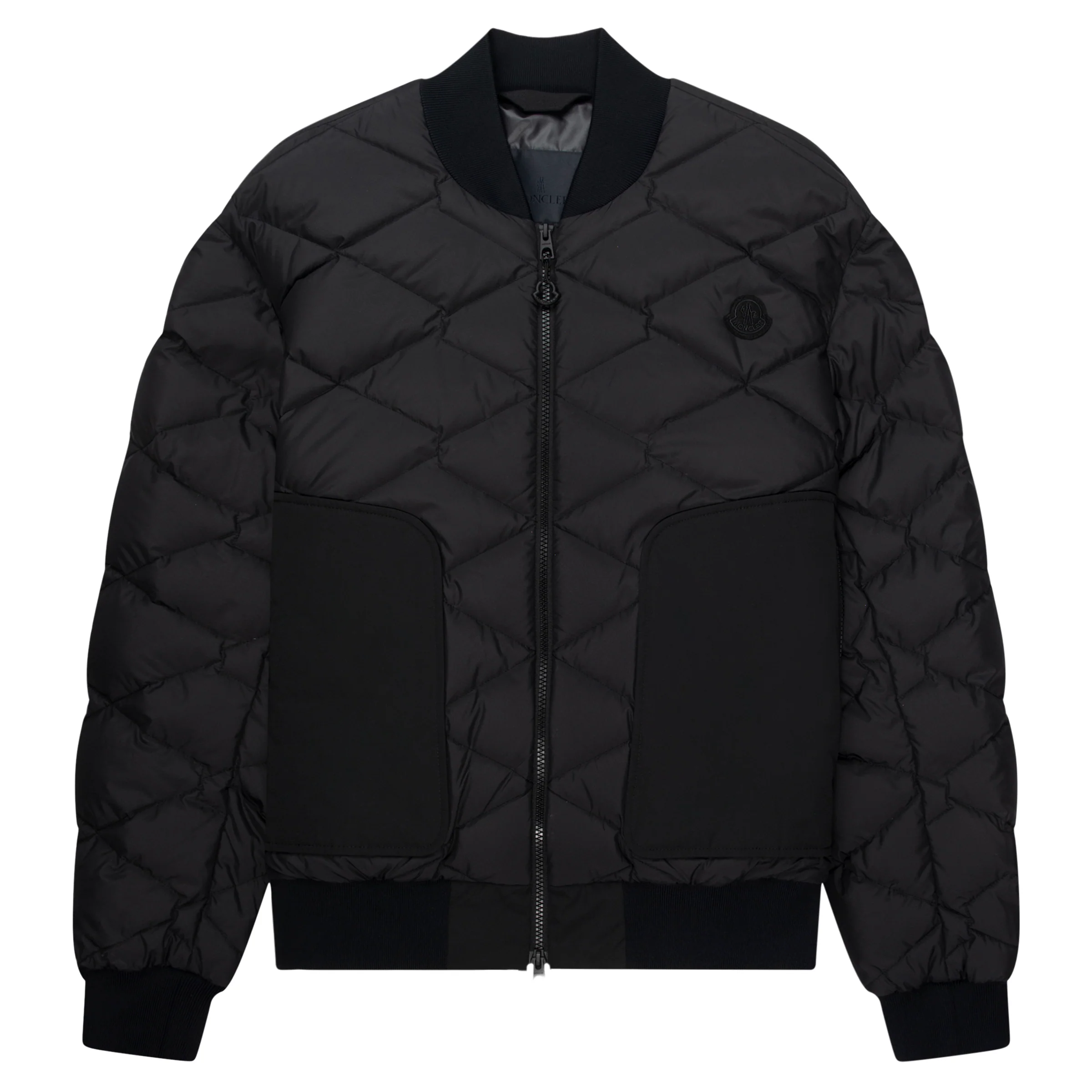 Moncler Lemnos Black Quilted Bomber Jacket