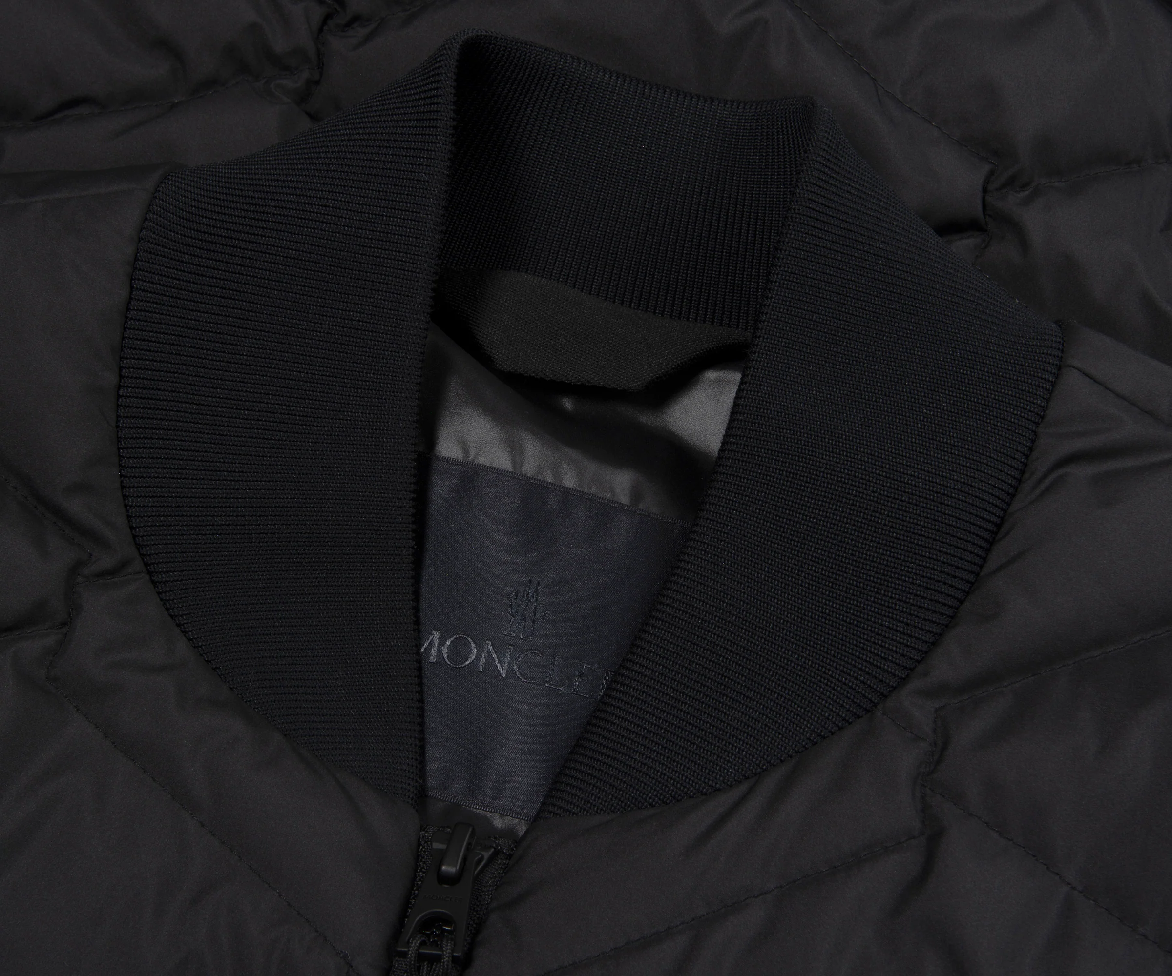 Moncler Lemnos Black Quilted Bomber Jacket - Image 2