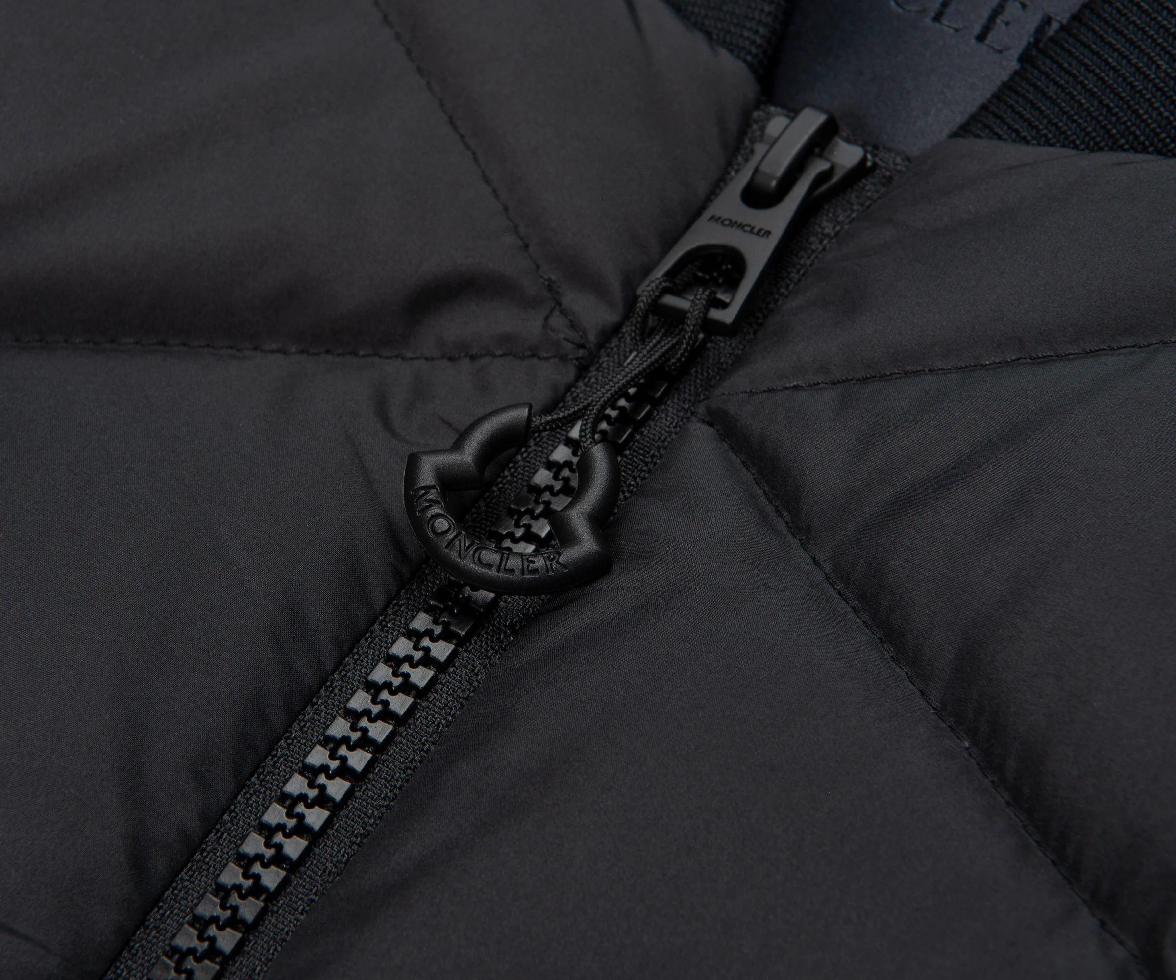 Moncler Lemnos Black Quilted Bomber Jacket - Image 3