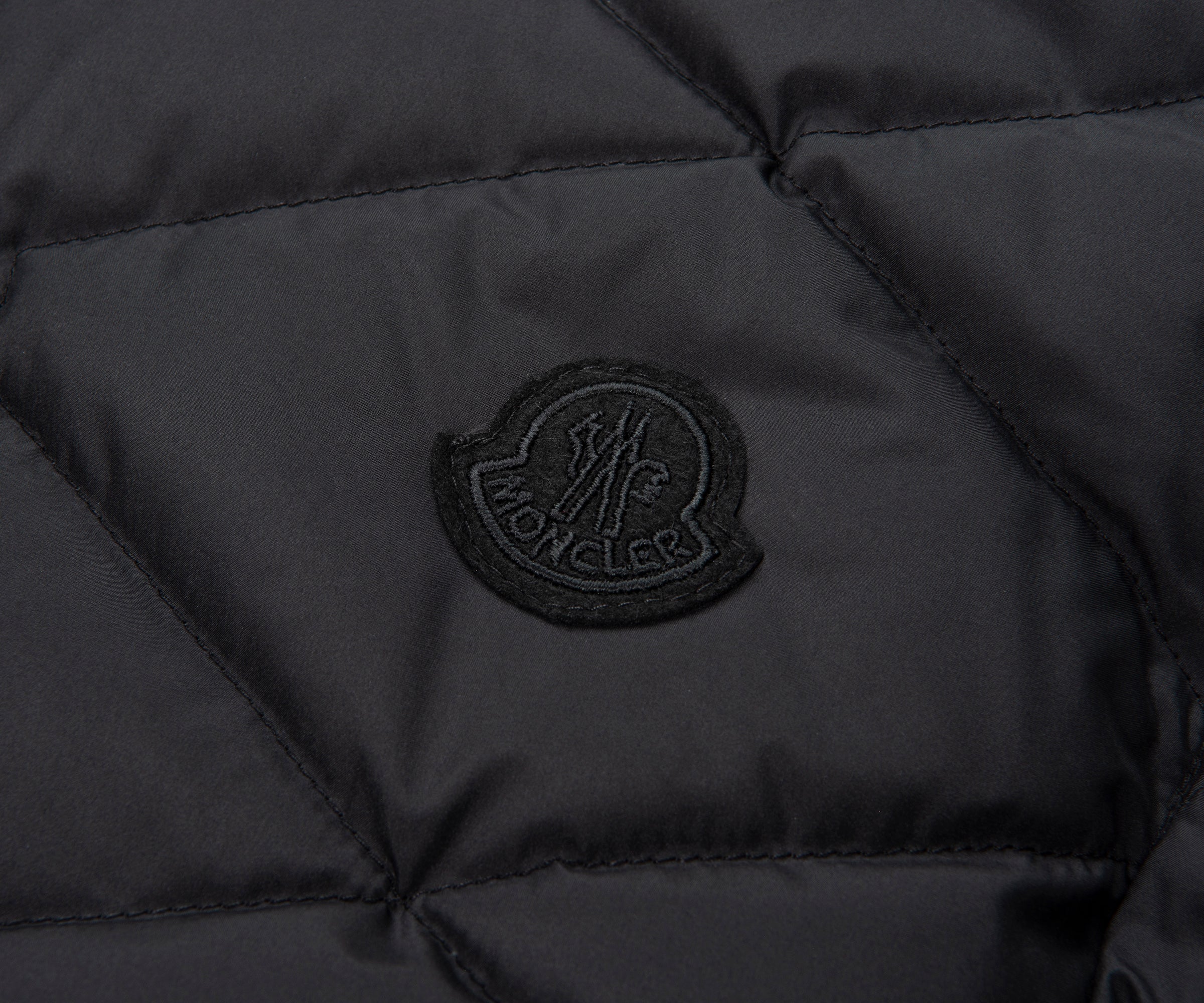 Moncler Lemnos Black Quilted Bomber Jacket - Image 4