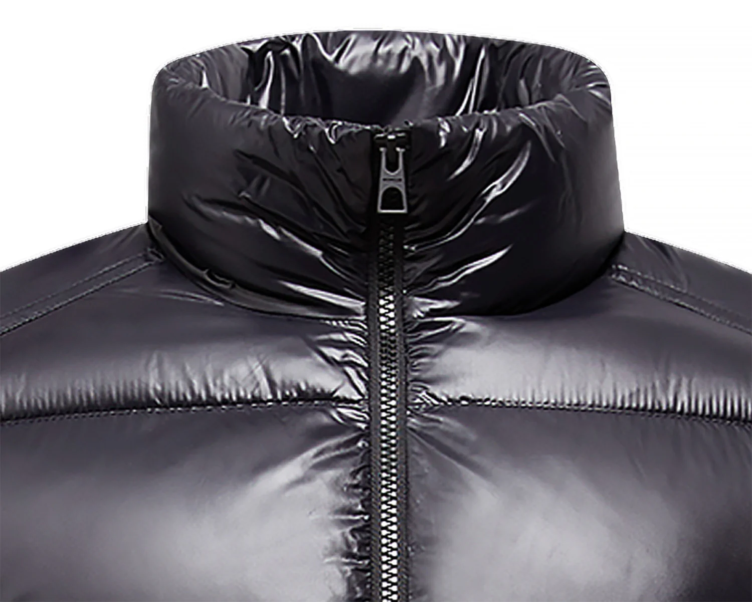 Moncler Levitha Navy Short Down Jacket - Image 2