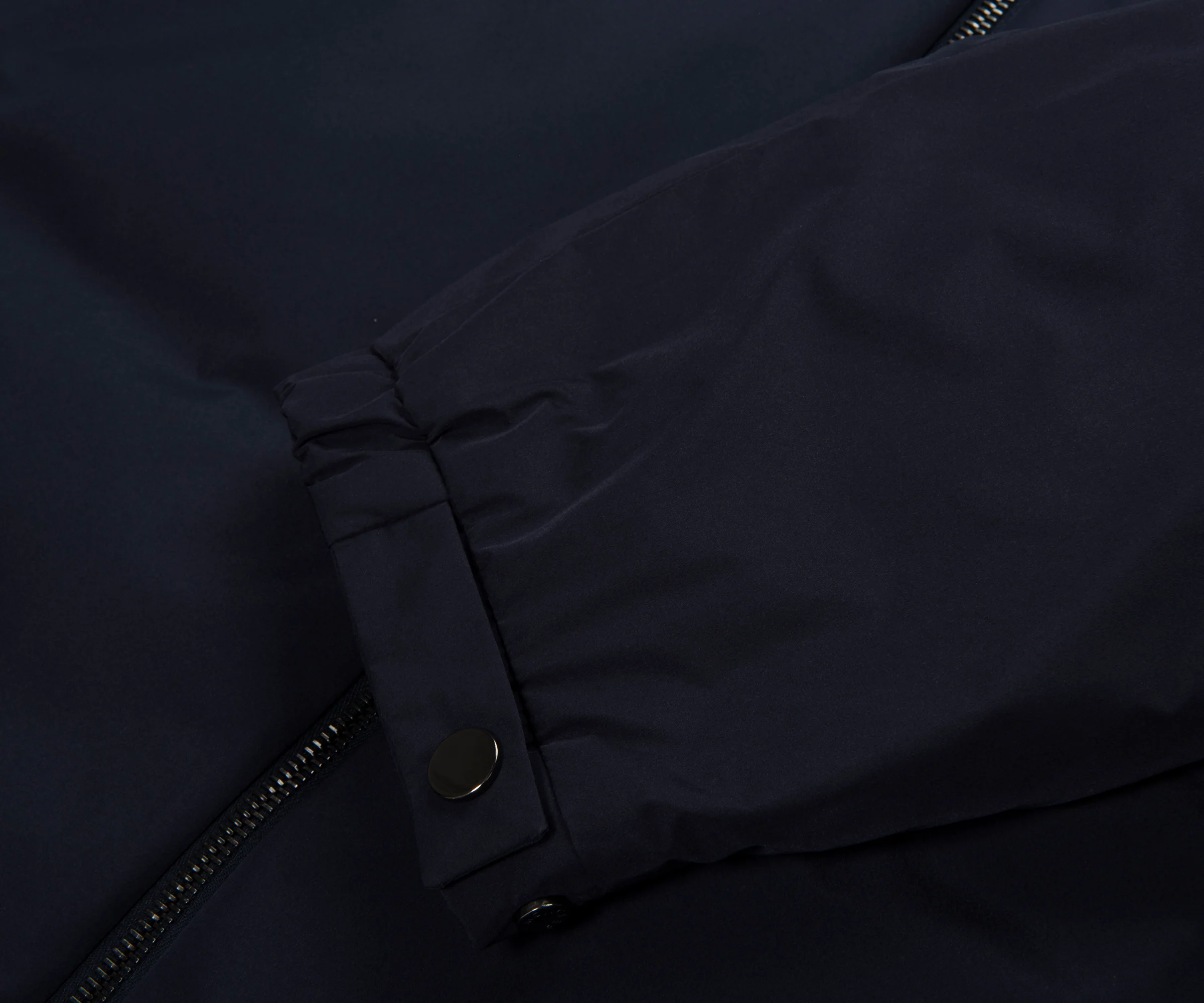 Moncler Navy Nohedes Leather Pocket Hooded Jacket - Image 8