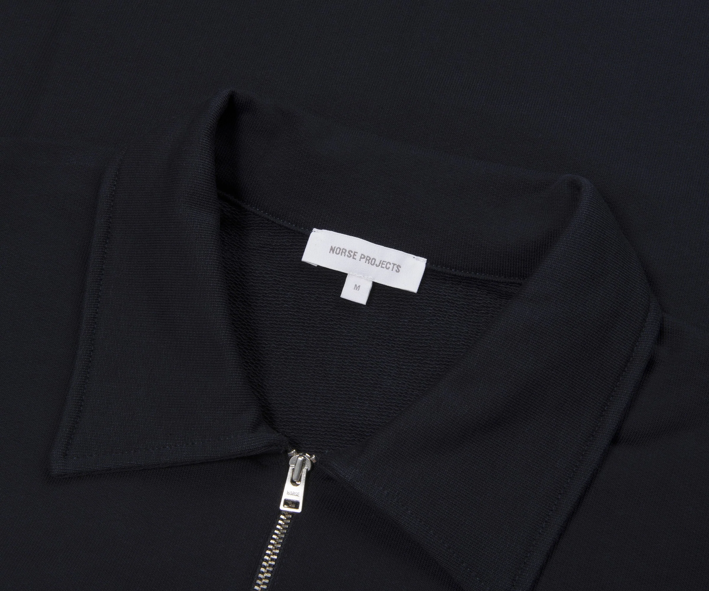 Norse Project Half Zip Navy Sweatshirt - Image 2