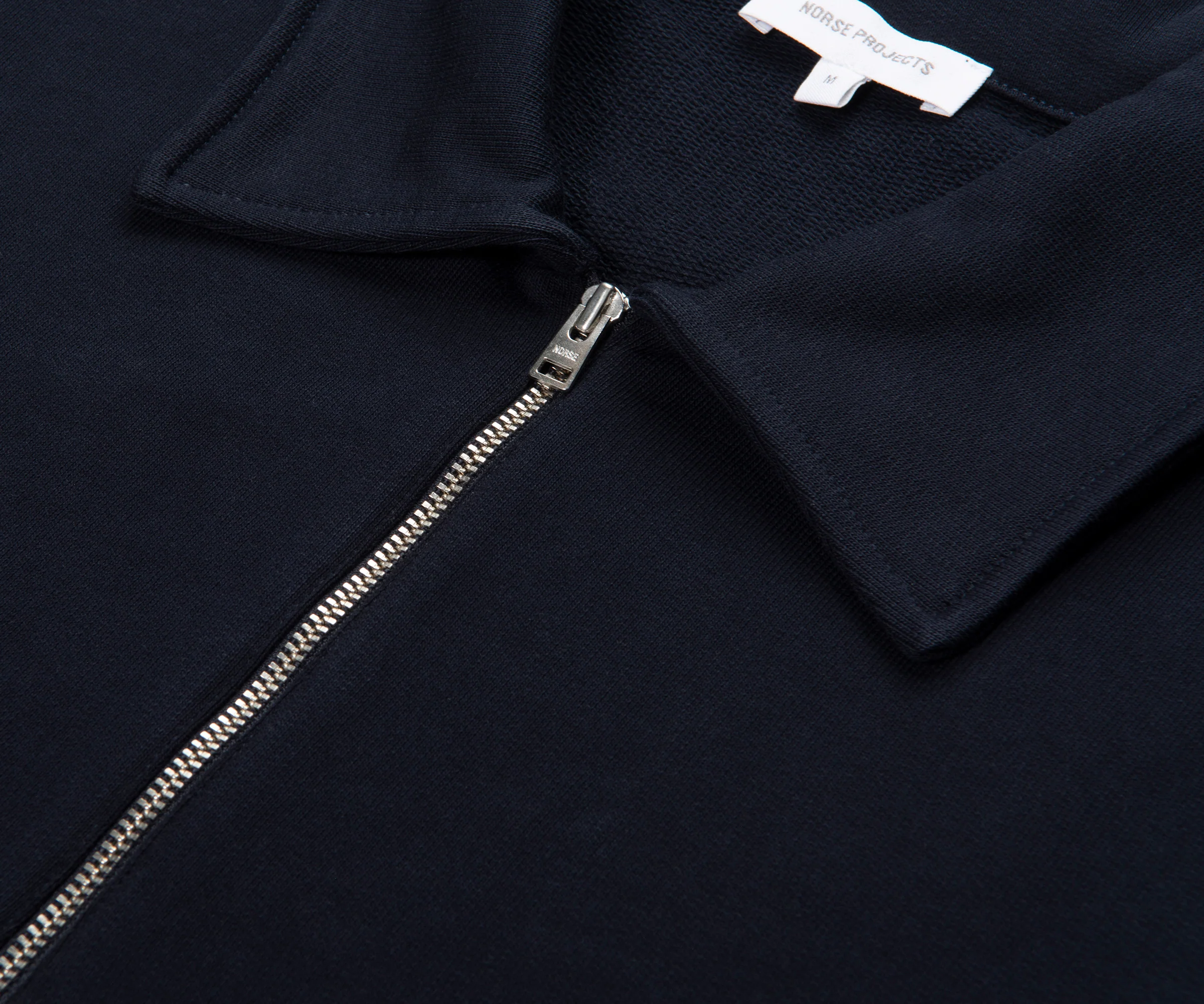 Norse Project Half Zip Navy Sweatshirt - Image 3