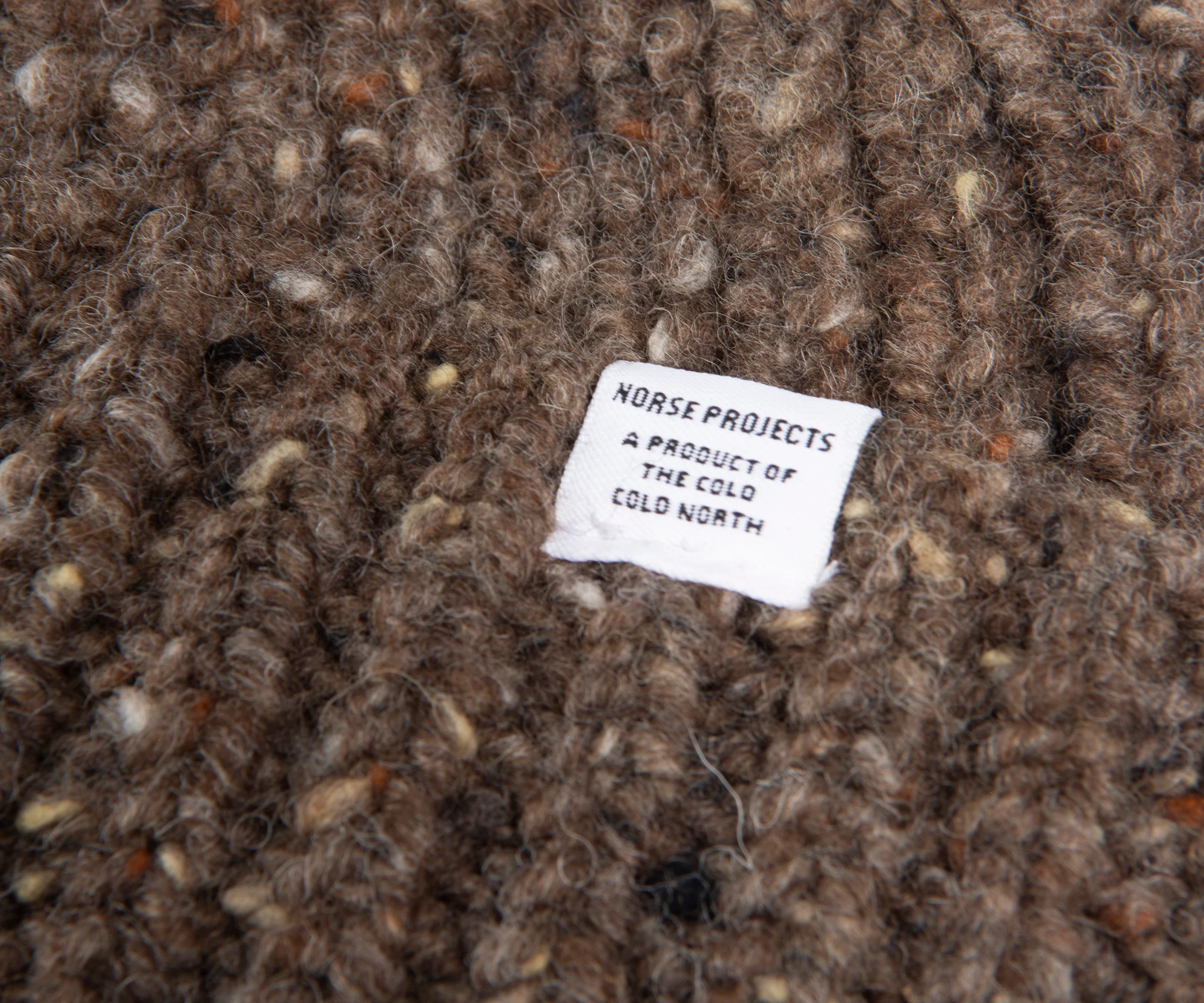 Norse Projects Brown Daniel Donegal Beanie - Image 2