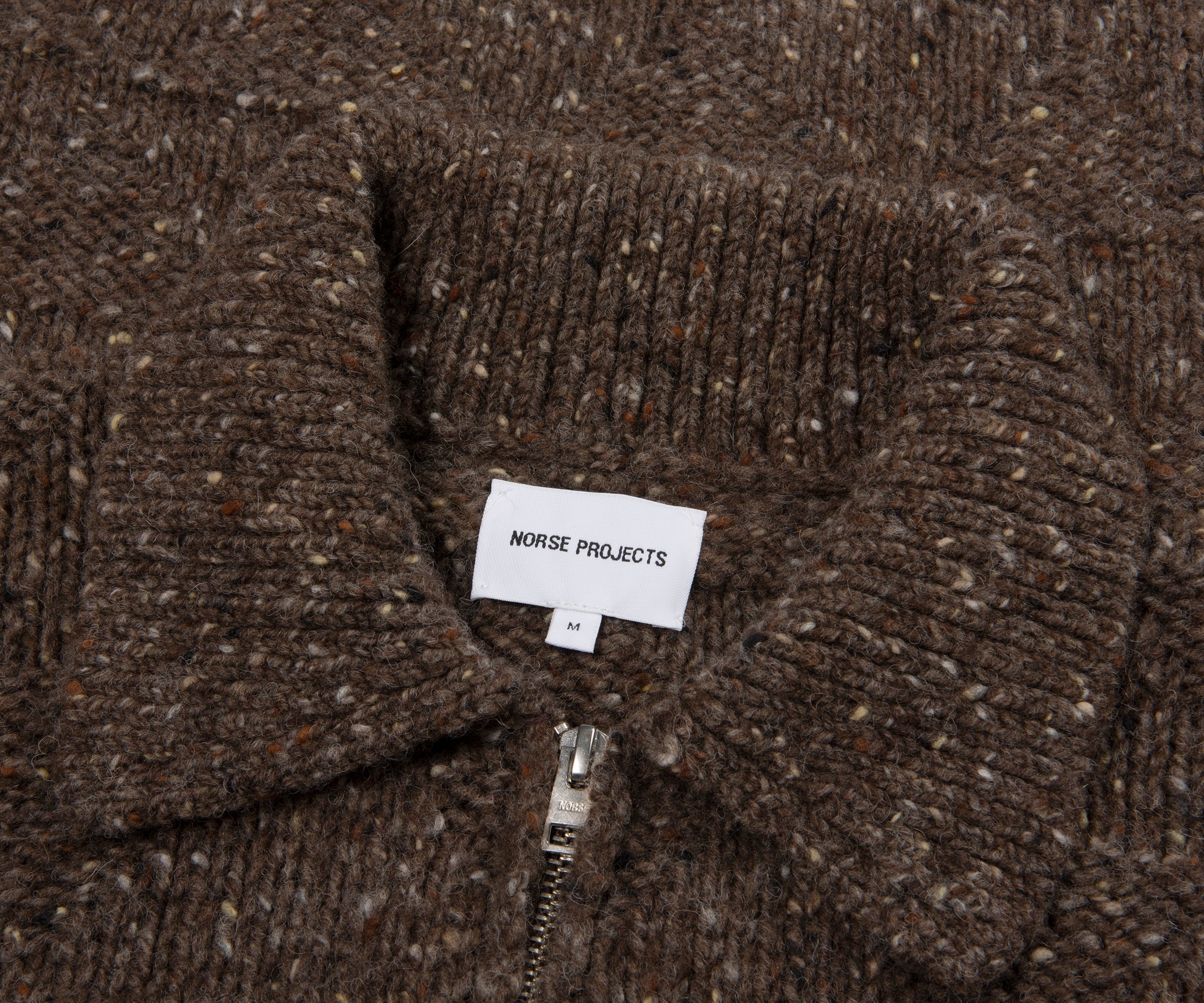 Norse Projects Brown Erik Donegal Diamond Jacket - Image 2