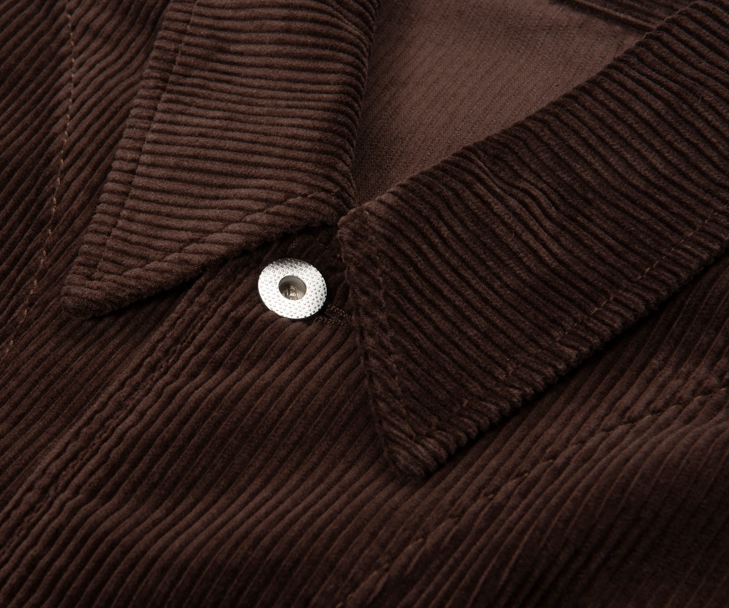 Norse Projects Chocolate Folk Wide Corduroy Chore Jacket - Image 3