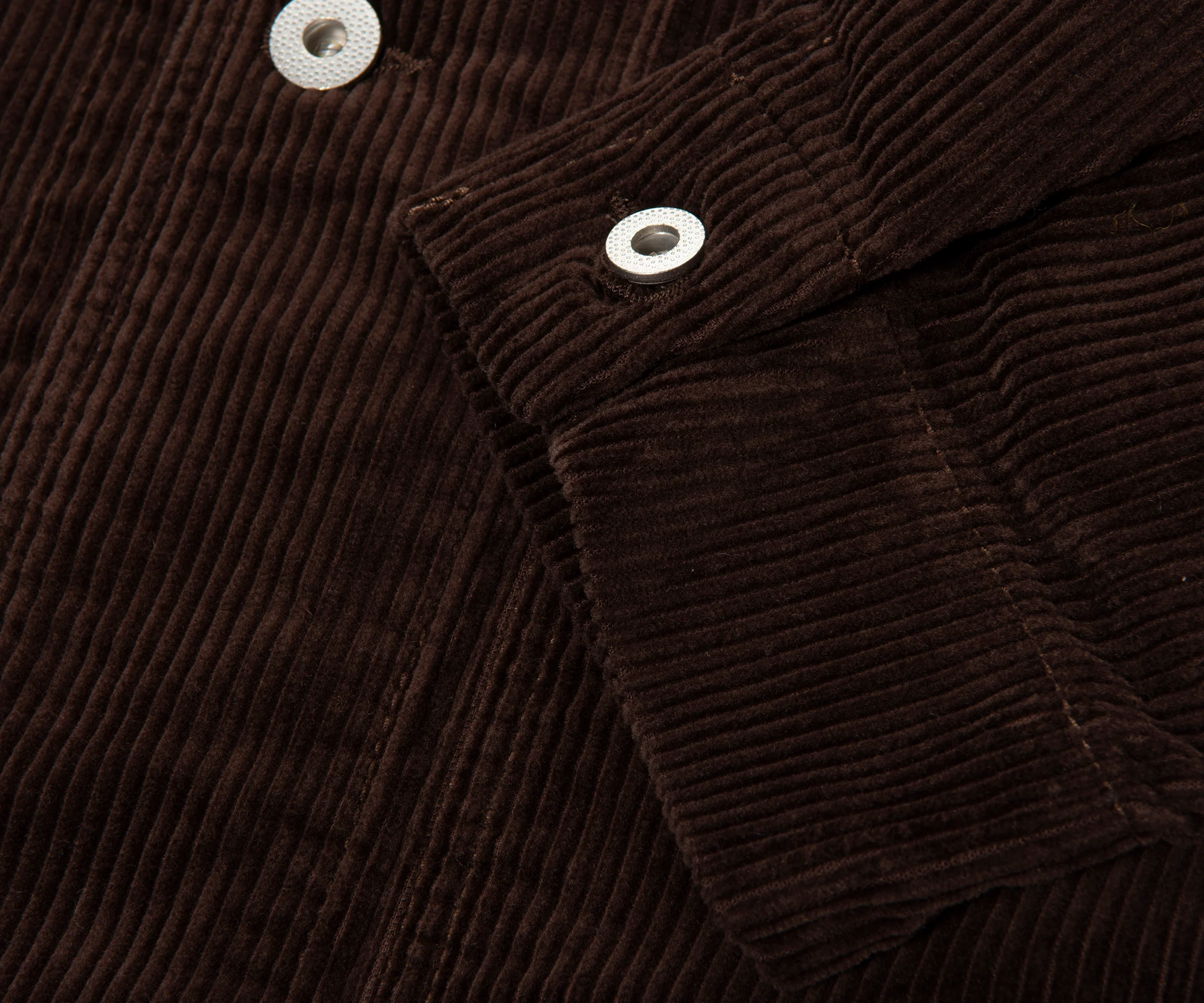 Norse Projects Chocolate Folk Wide Corduroy Chore Jacket - Image 5