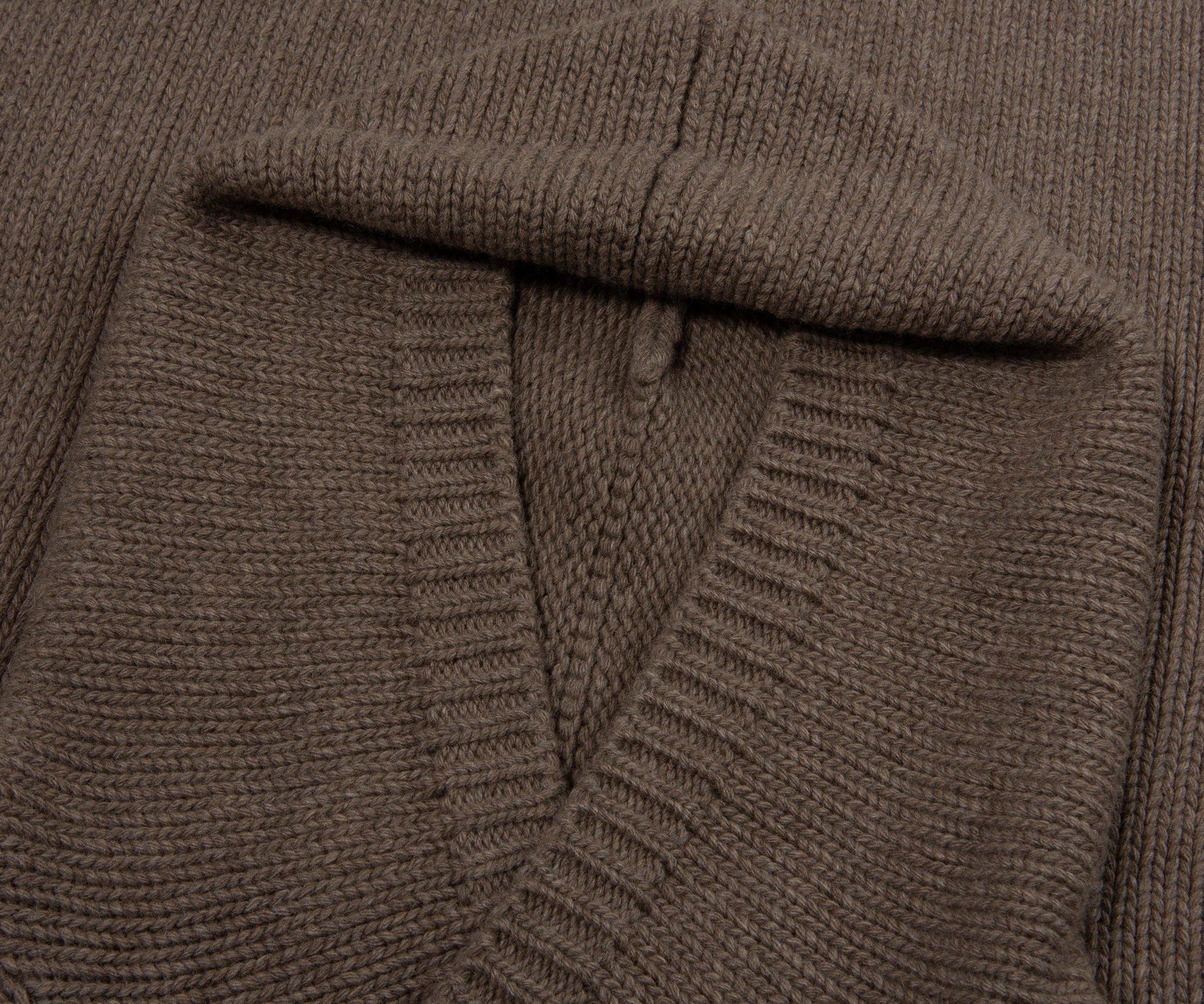 Paul & Shark Brown Knitted Hoodie - Image 5