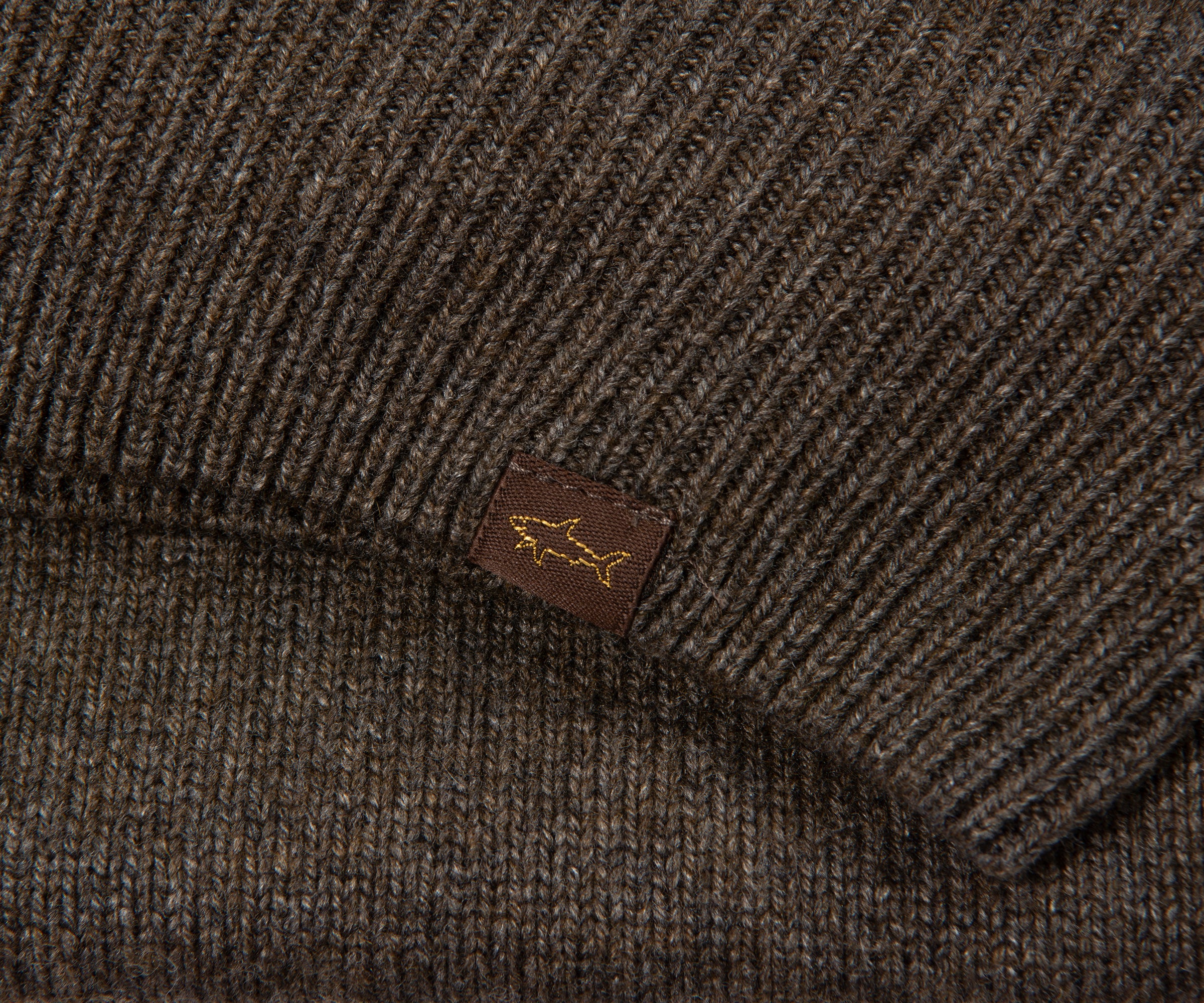 Paul & Shark Brown Knitted Roll Neck - Image 3