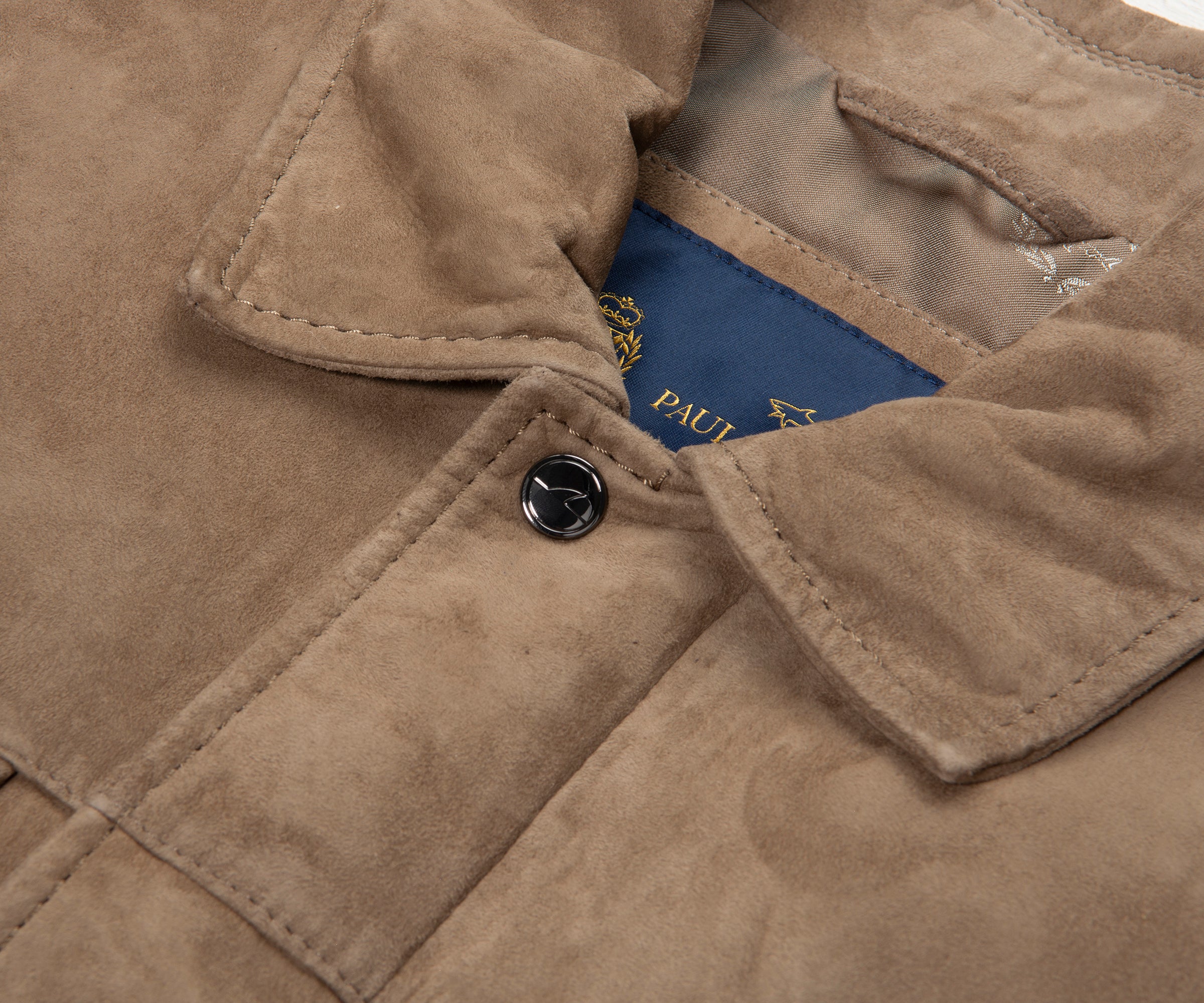 Paul & Shark Brown Suede Aqua Leather Jacket - Image 3