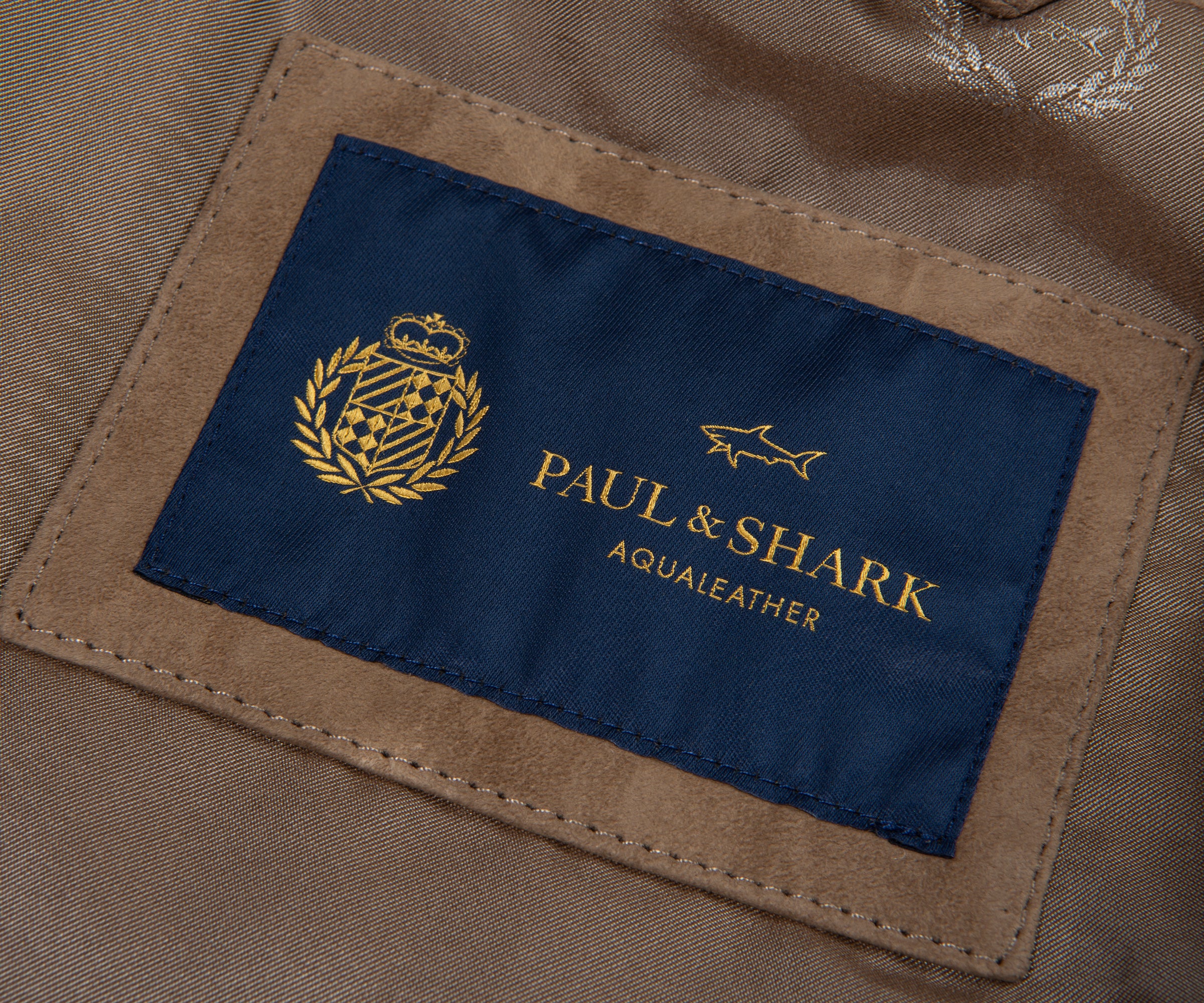 Paul & Shark Brown Suede Aqua Leather Jacket - Image 5