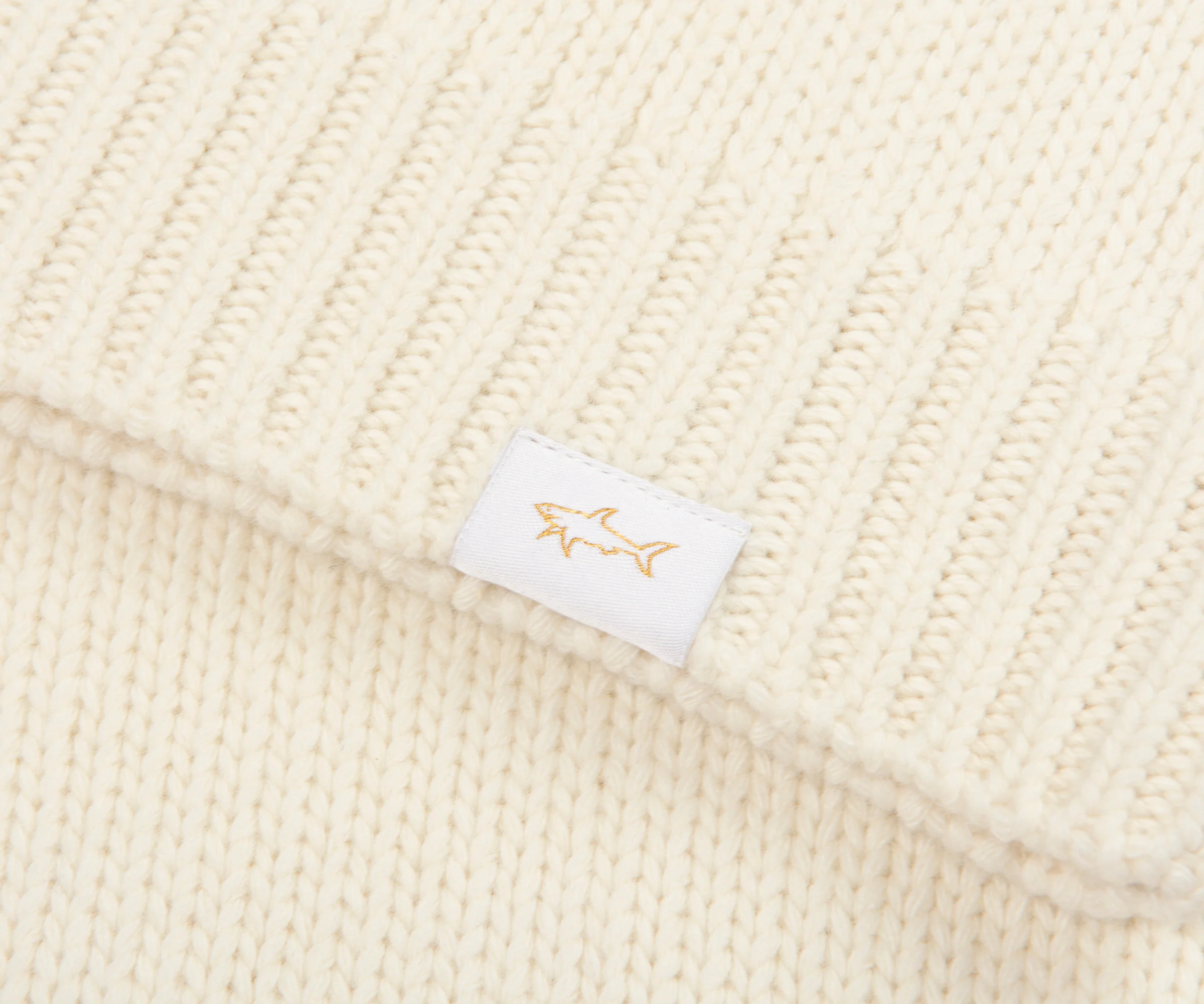 Paul & Shark Cream Woolen Knitted Sweater - Image 4