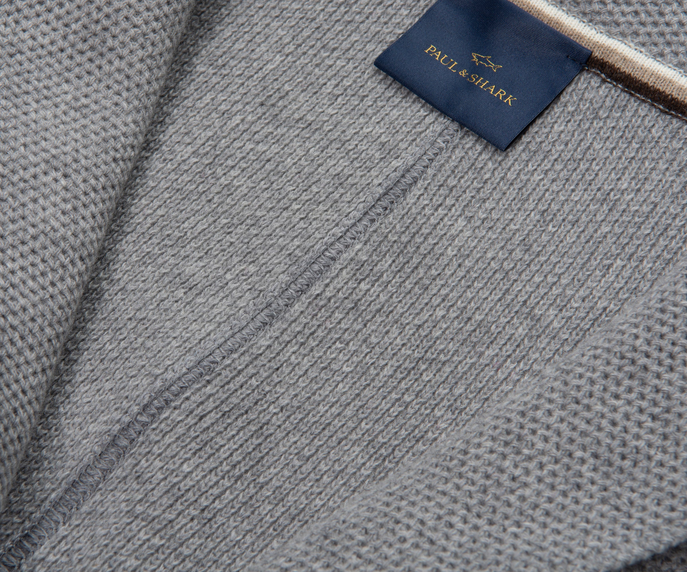 Paul & Shark Grey Waffle Merino Wool Blazer - Image 3