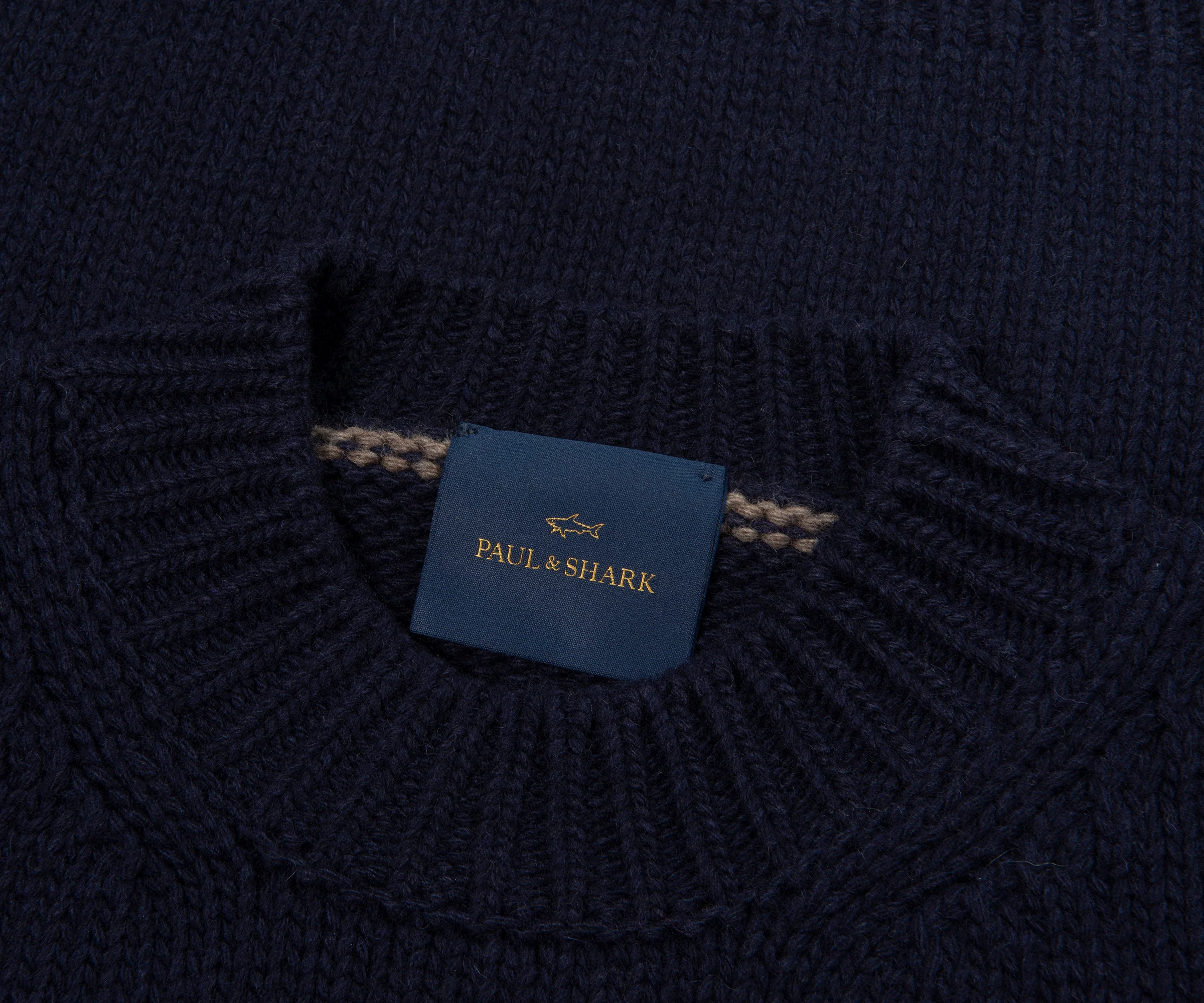 Paul & Shark Navy Woolen Knitted Sweater - Image 2