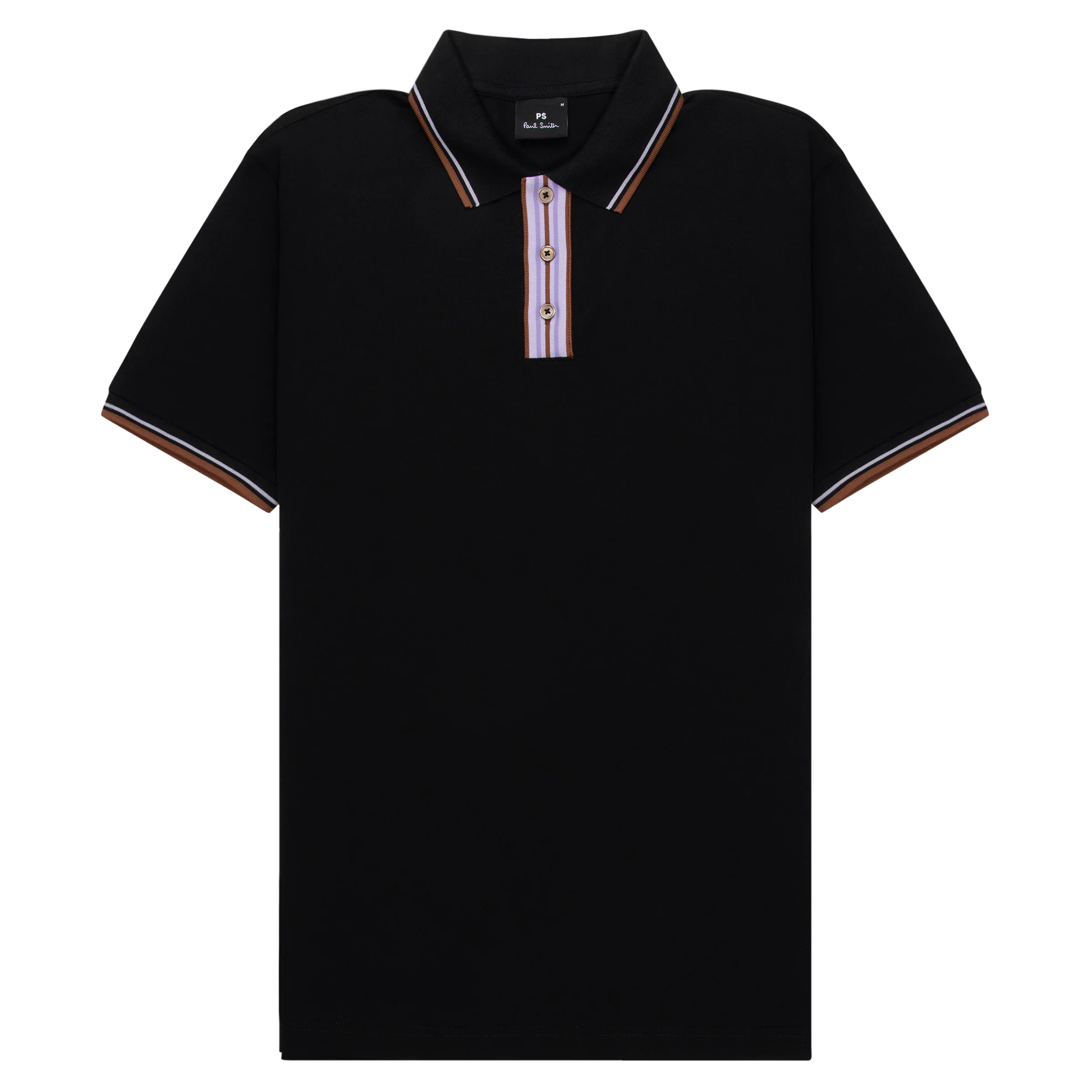 Paul Smith Black/ Purple Placket Polo