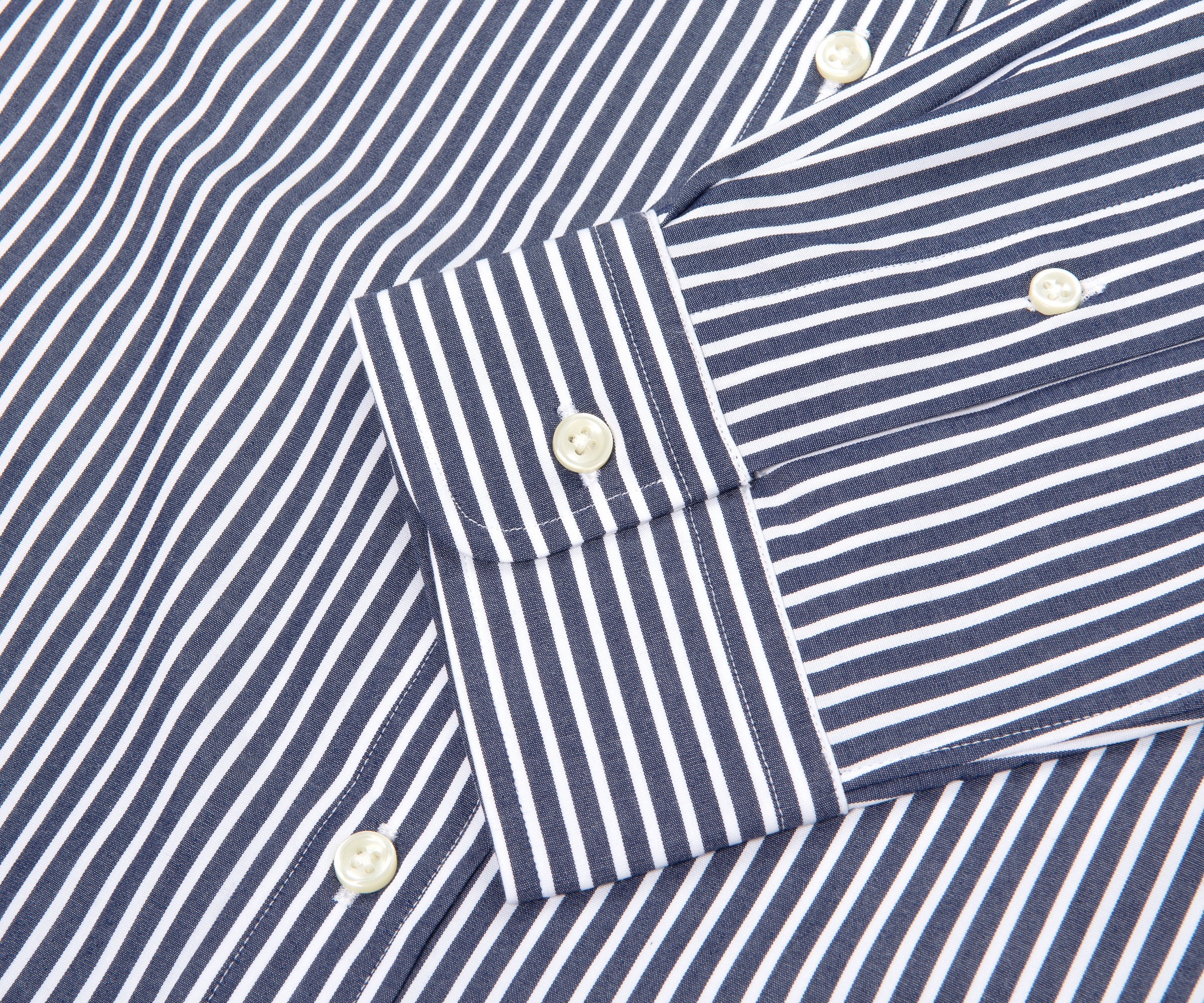 Ralph Lauren Blue/ White Striped Shirt - Image 5