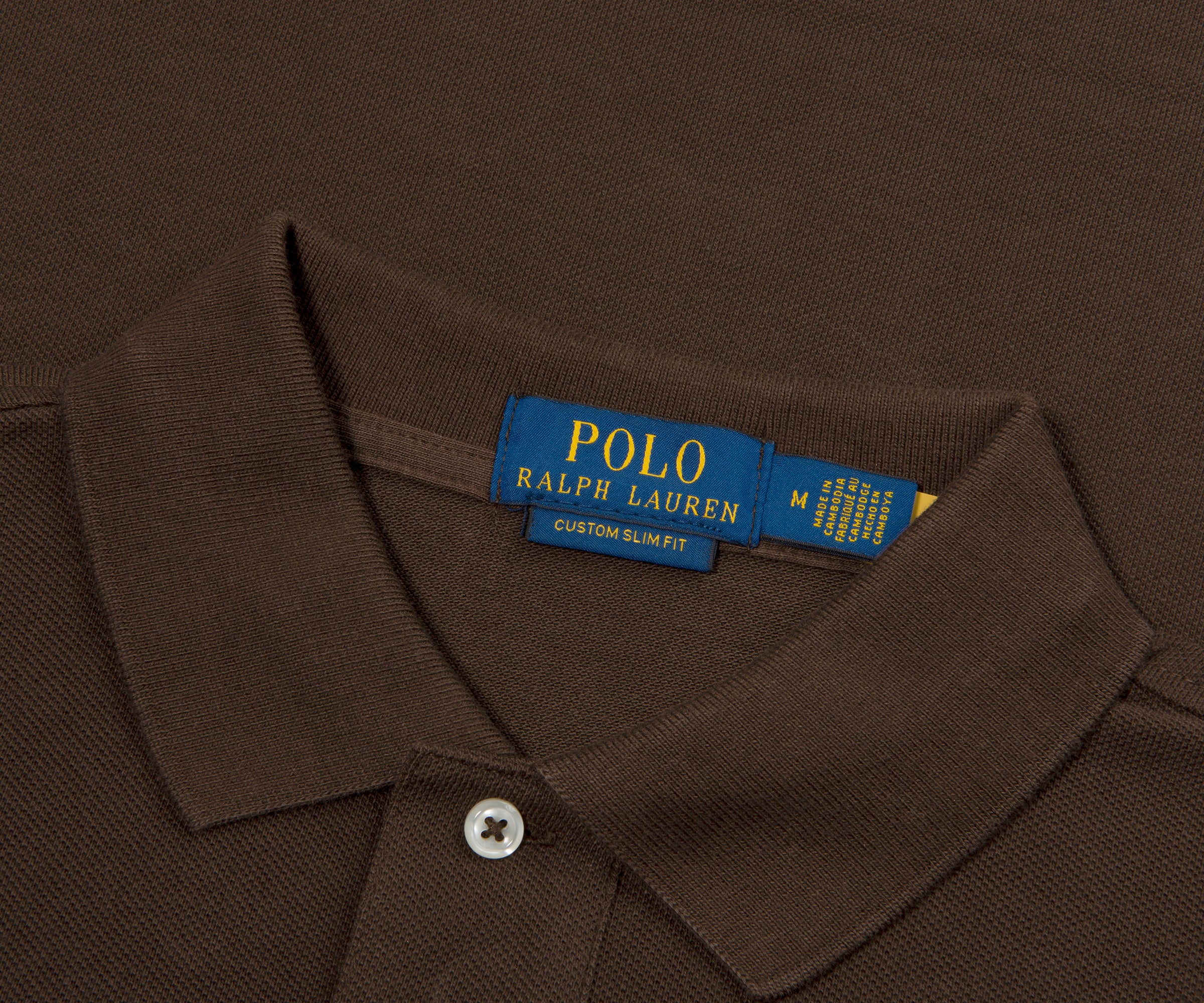 Ralph Lauren Brown Custom Slim Fit Polo Shirt - Image 2