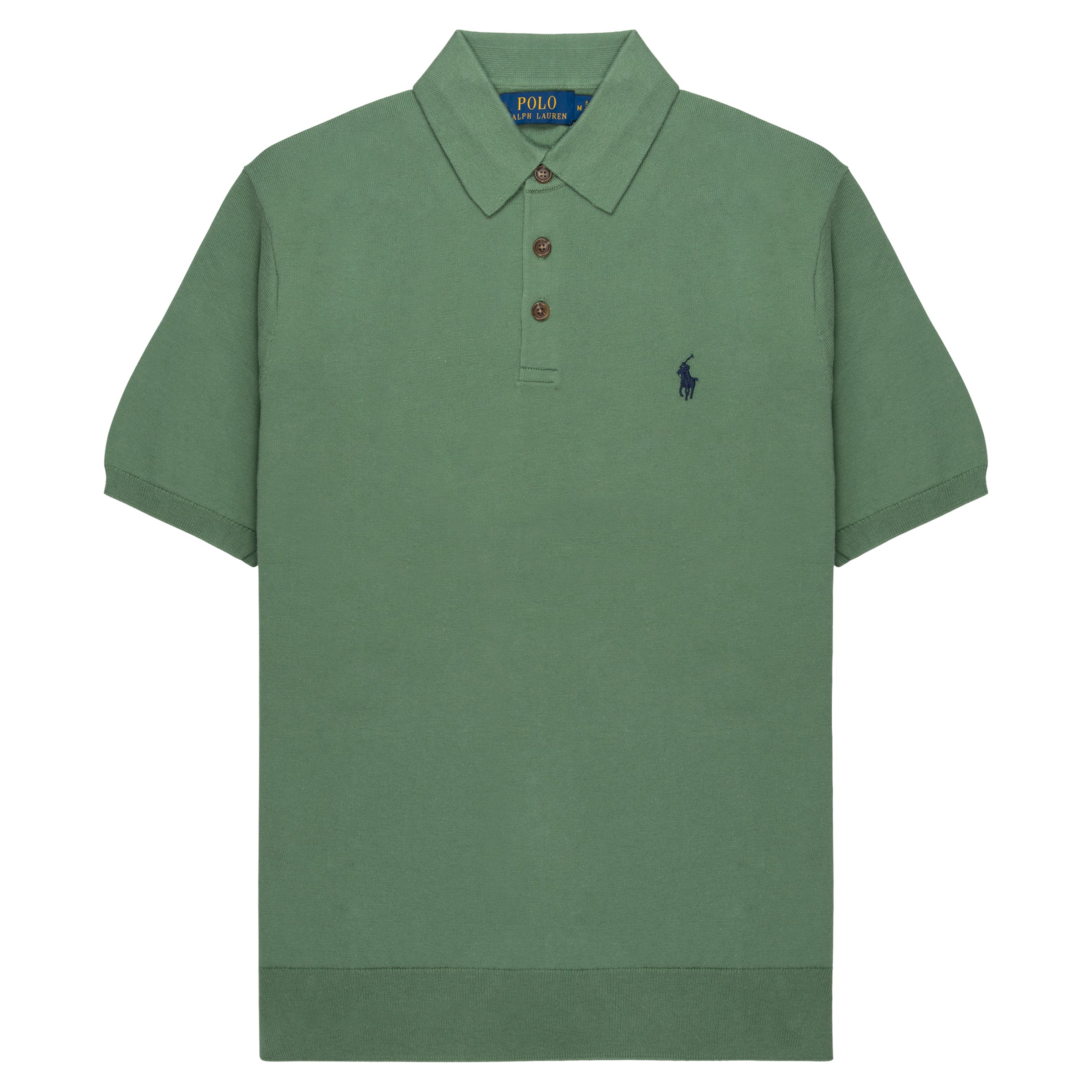 Ralph Lauren Green Knit SS Polo Shirt