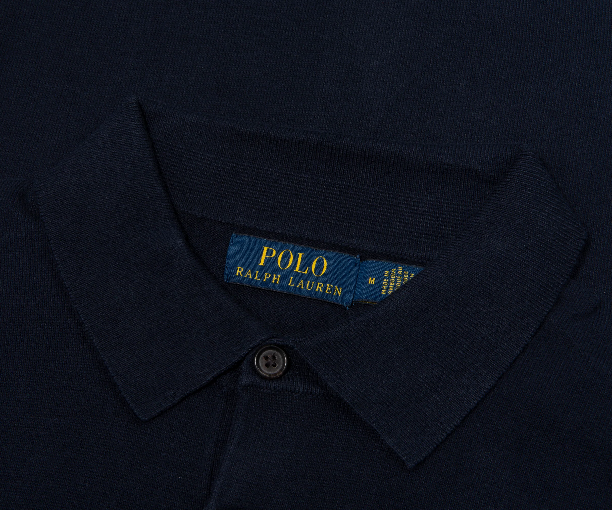 Ralph Lauren Navy LS Polo - Image 2