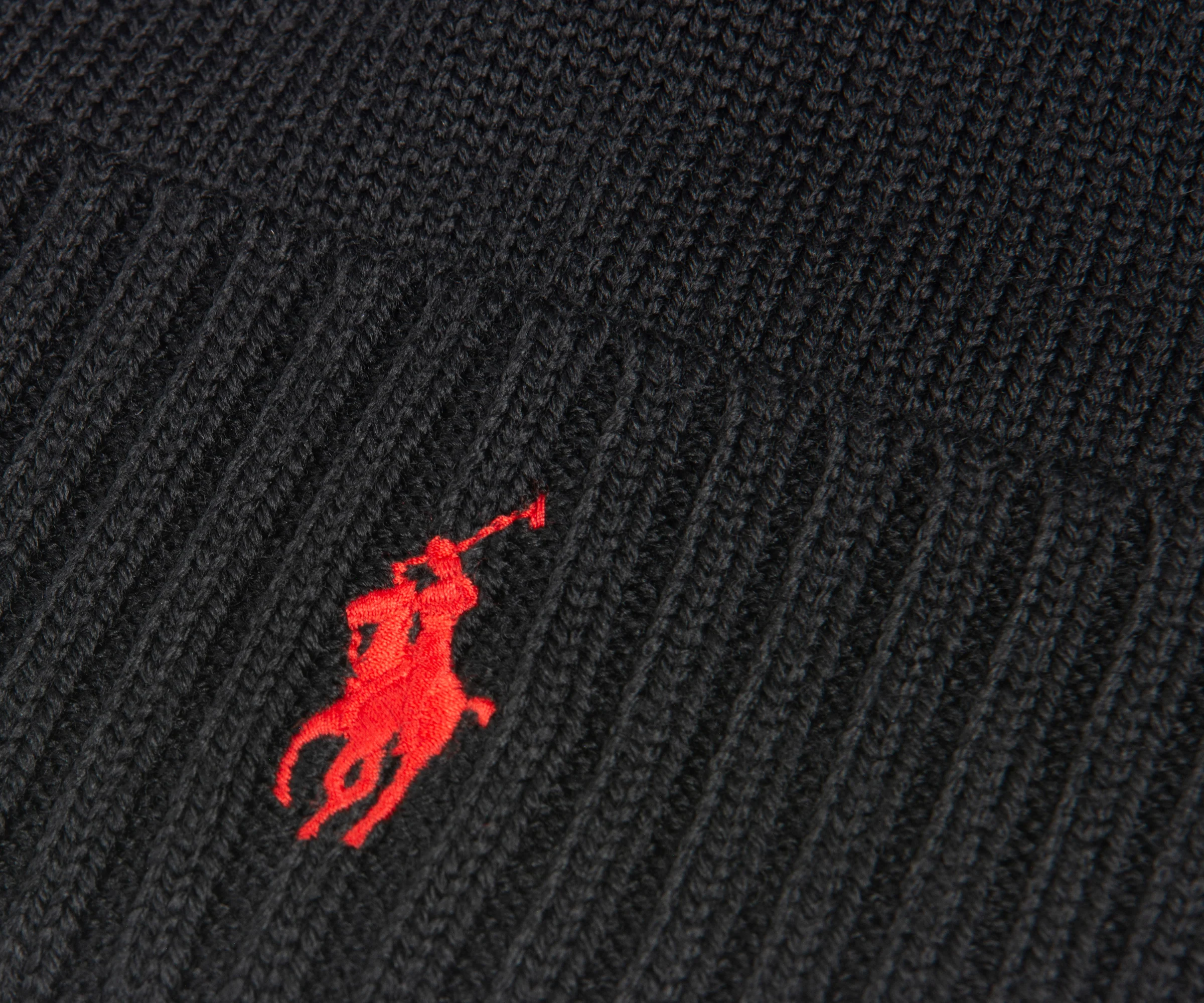 Ralph Lauren Black Signature Wool Beanie - Image 2
