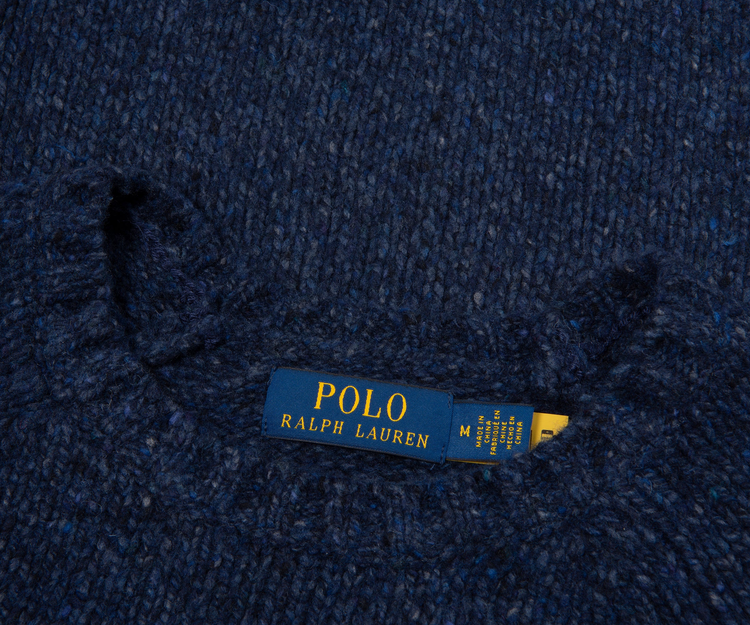 Ralph Lauren Blue Fleck Chunky Knit - Image 2