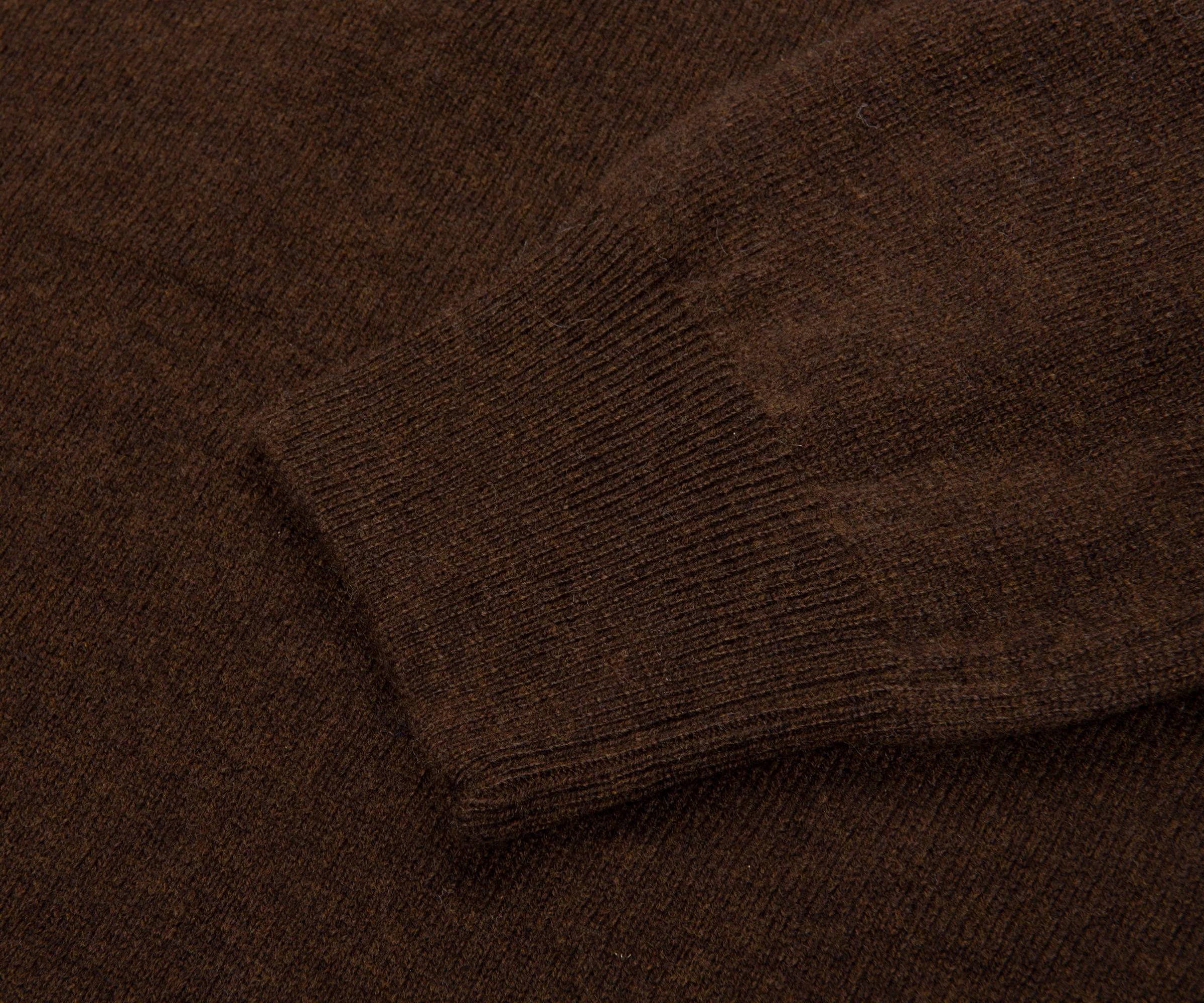 Ralph Lauren Brown Lambswool 1/4 Zip - Image 4