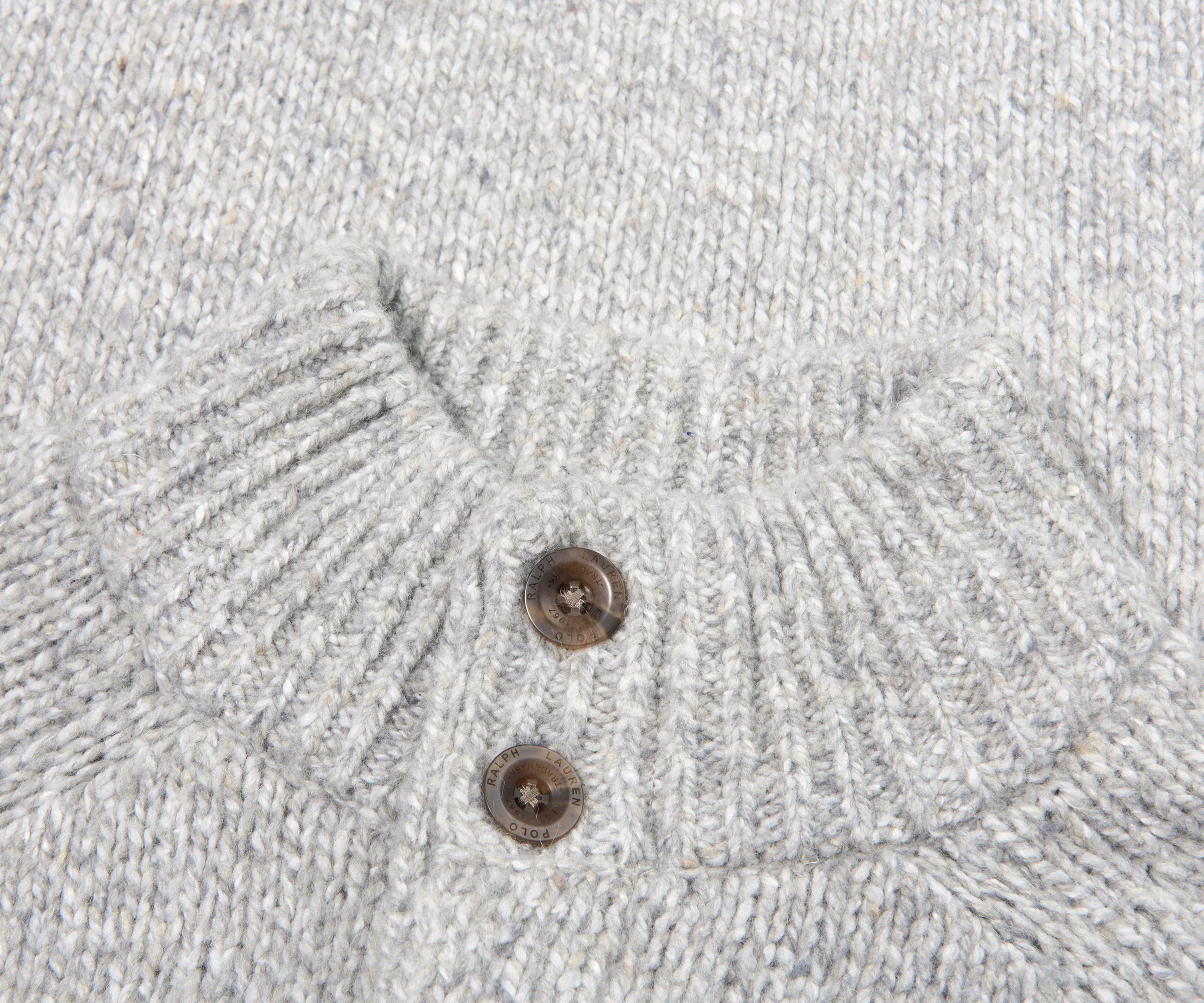 Ralph Lauren Grey Knitted Cardigan - Image 2
