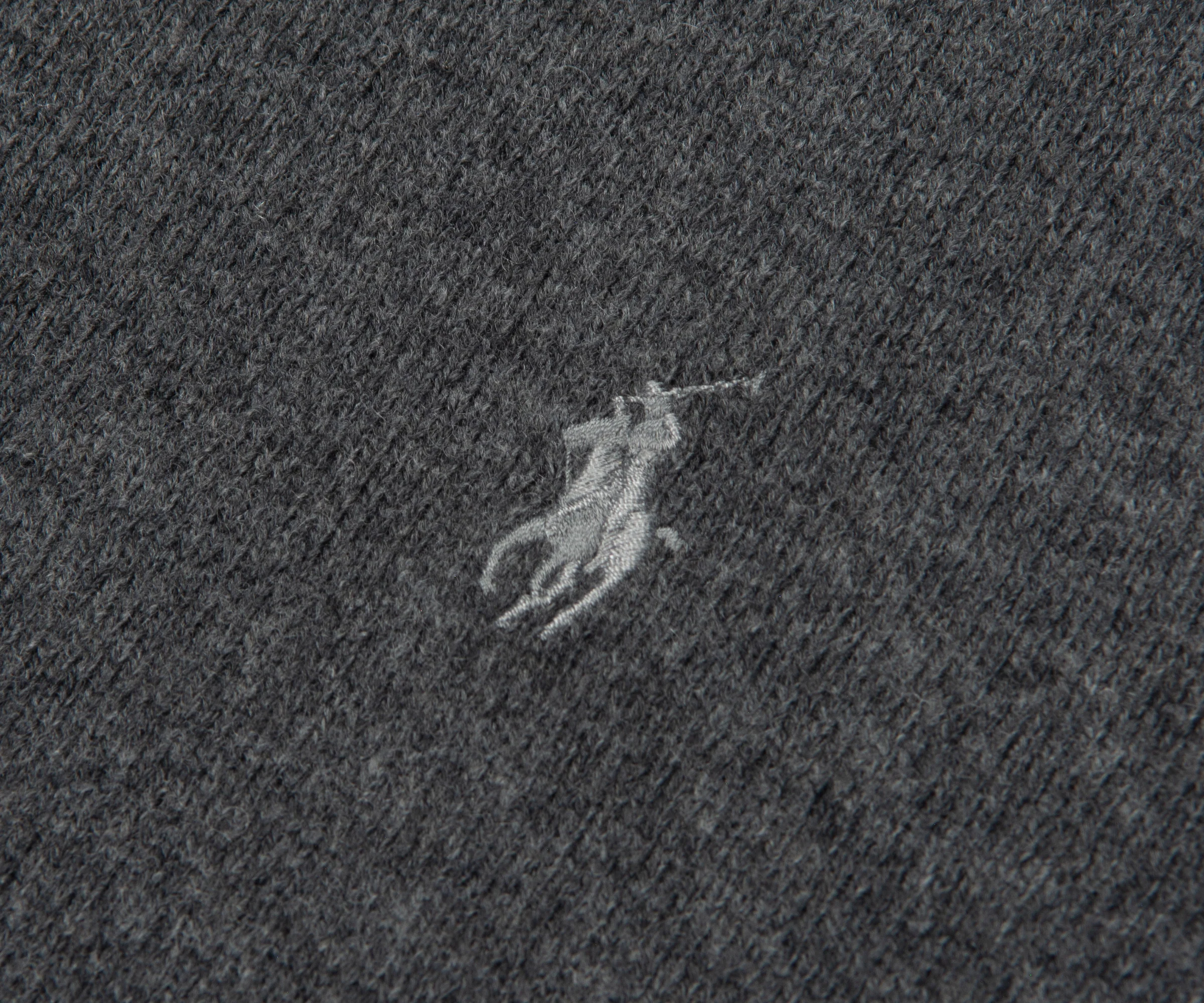 Ralph Lauren Grey Lambswool 1/4 Zip - Image 3