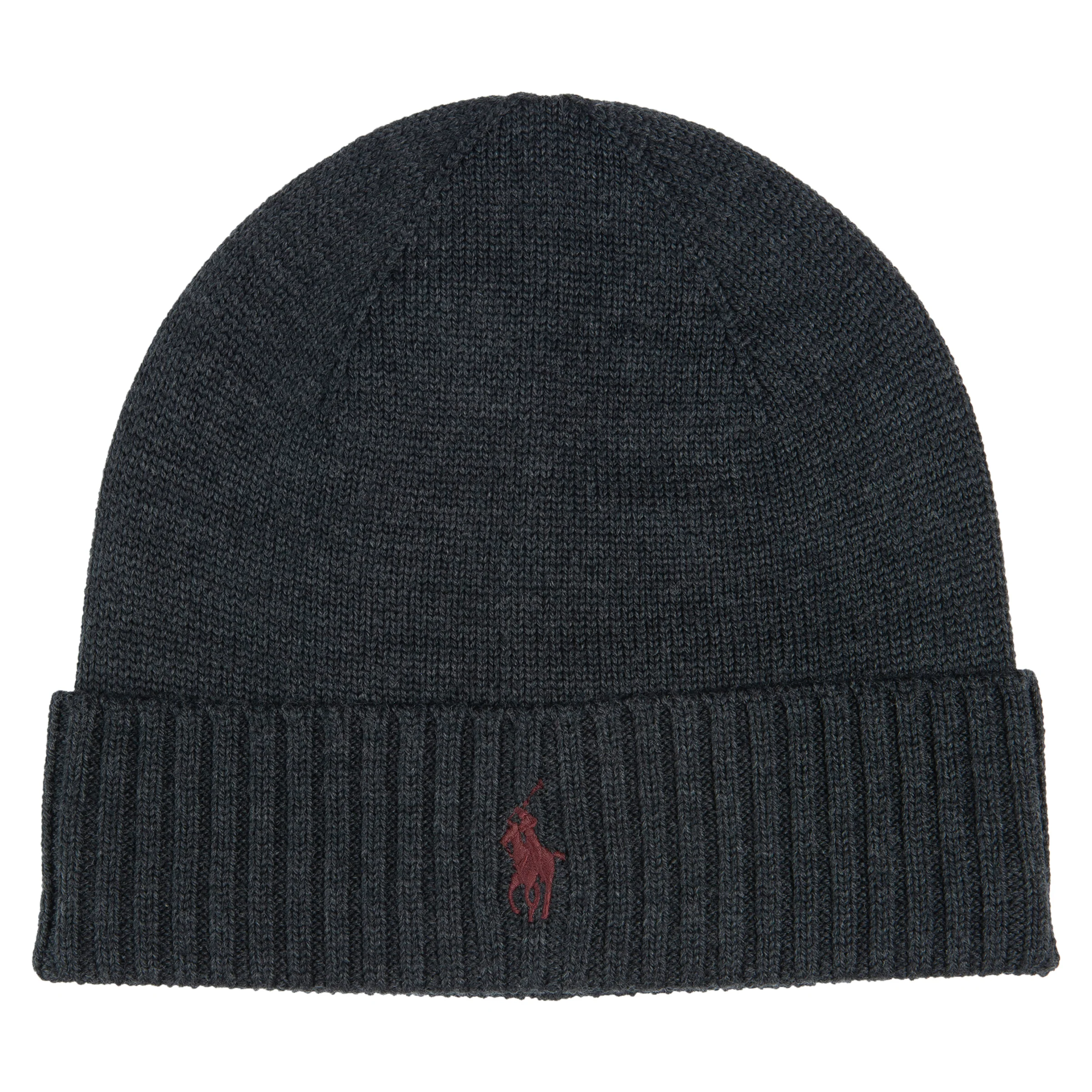 Ralph Lauren Grey Signature Wool Beanie