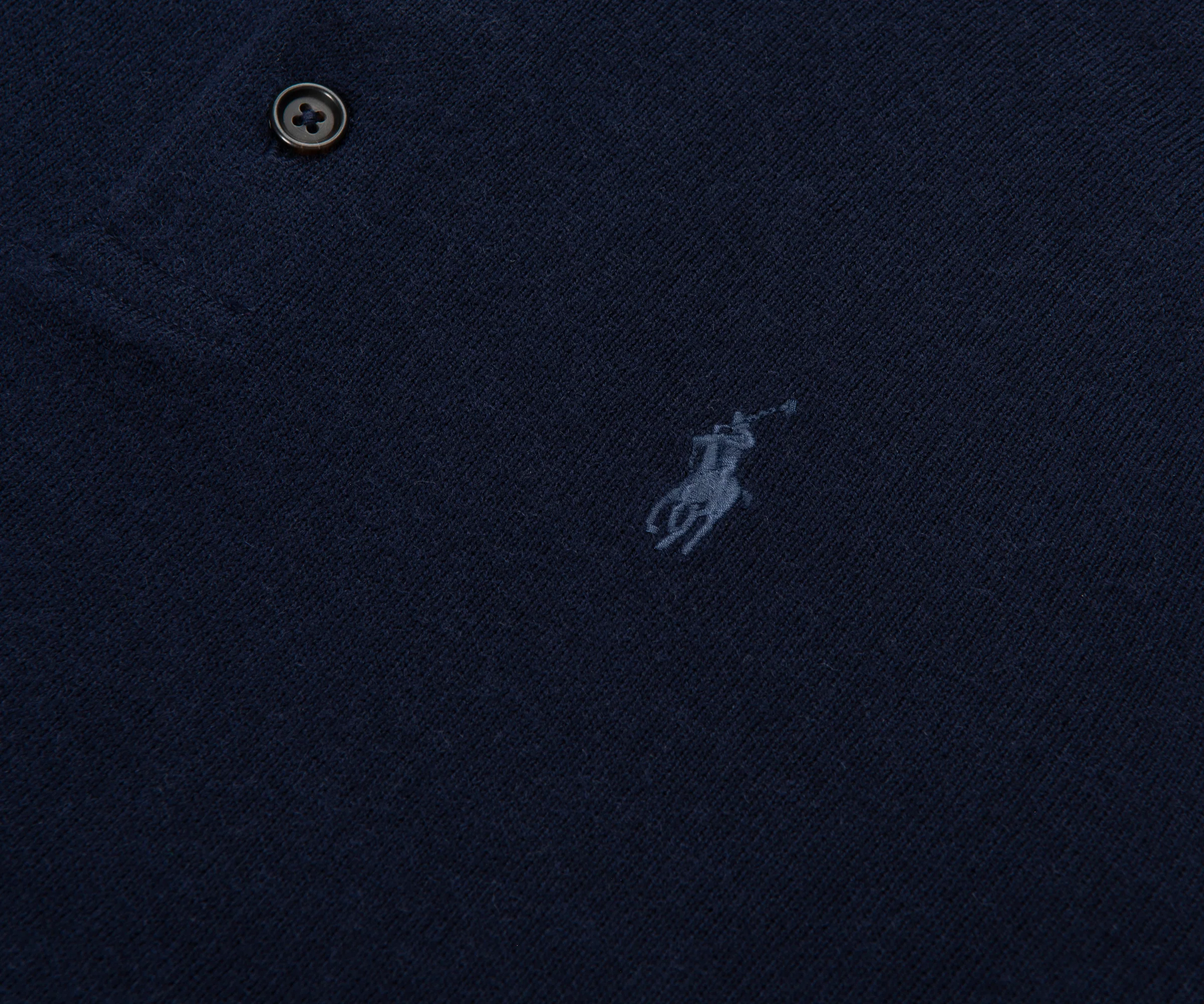Ralph Lauren Navy Merino Wool LS Polo - Image 4