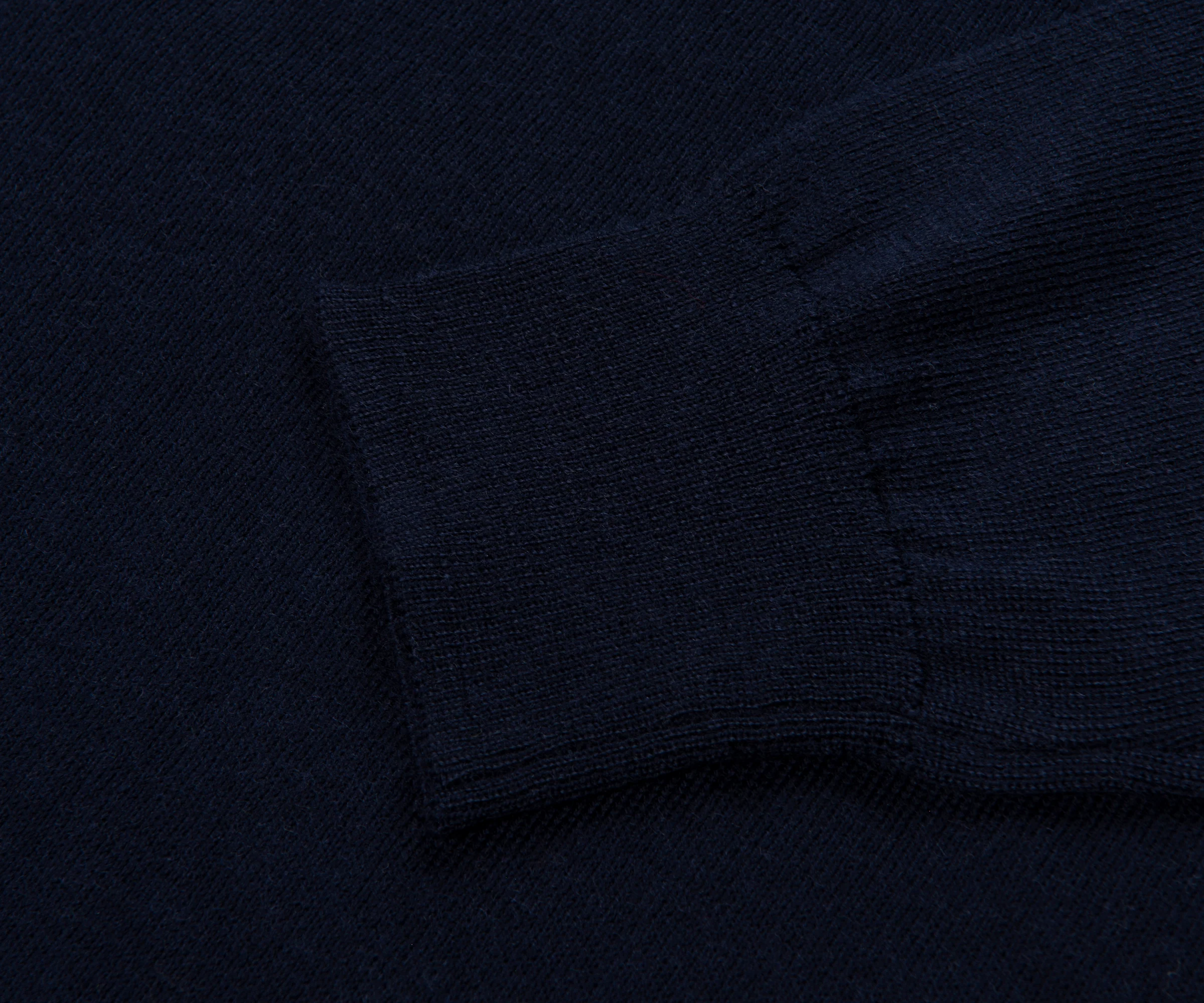 Ralph Lauren Navy Merino Wool LS Polo - Image 5