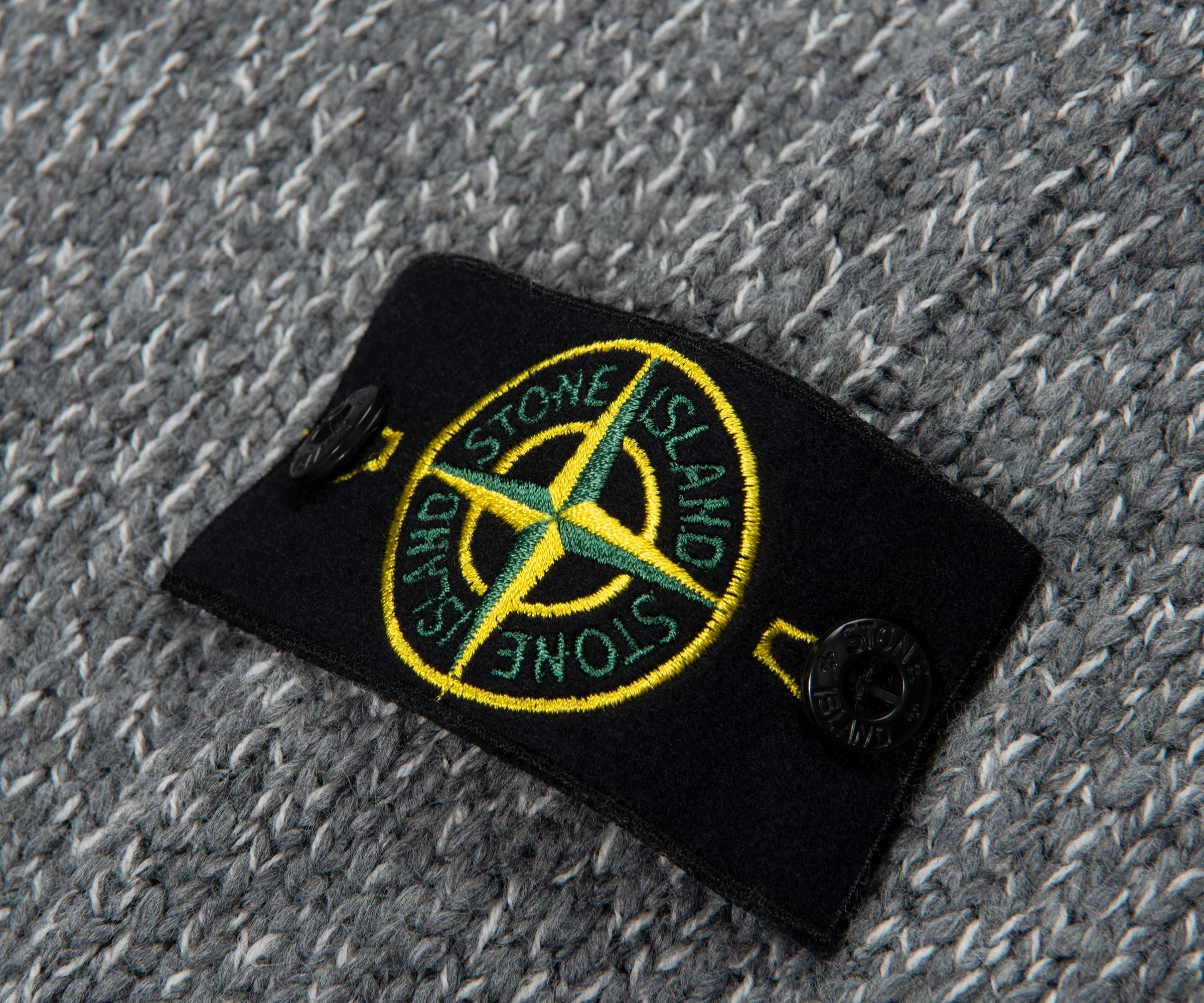Stone Island Silver Full Zip Cardigan - Image 4