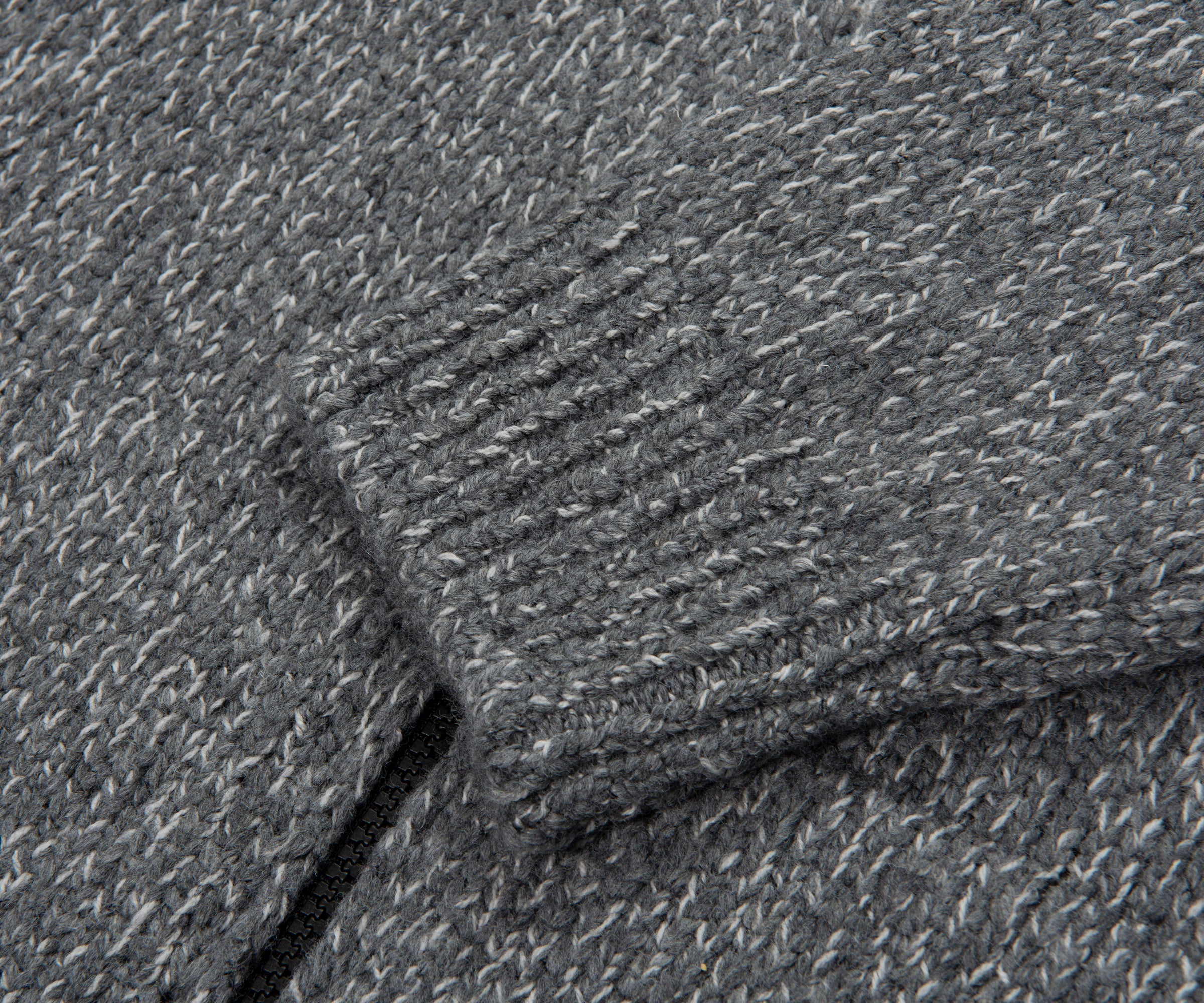 Stone Island Silver Full Zip Cardigan - Image 6