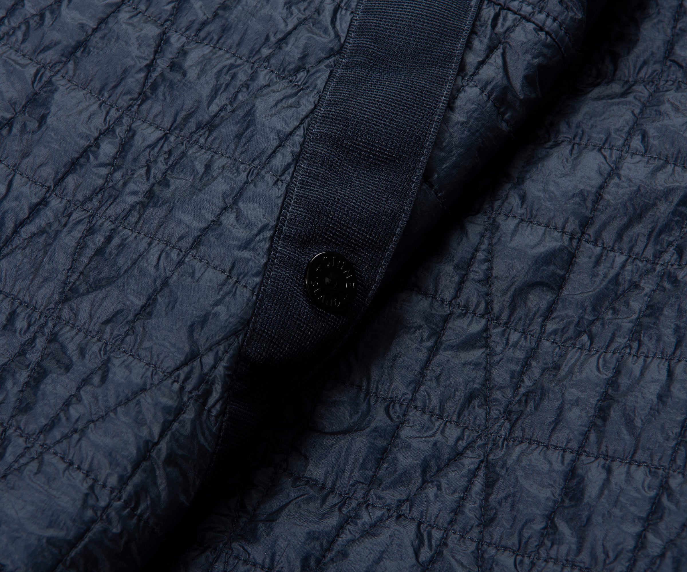 Stone Island Blue Crinkle Reps Ny Quilted Hooded Jacket - Image 6