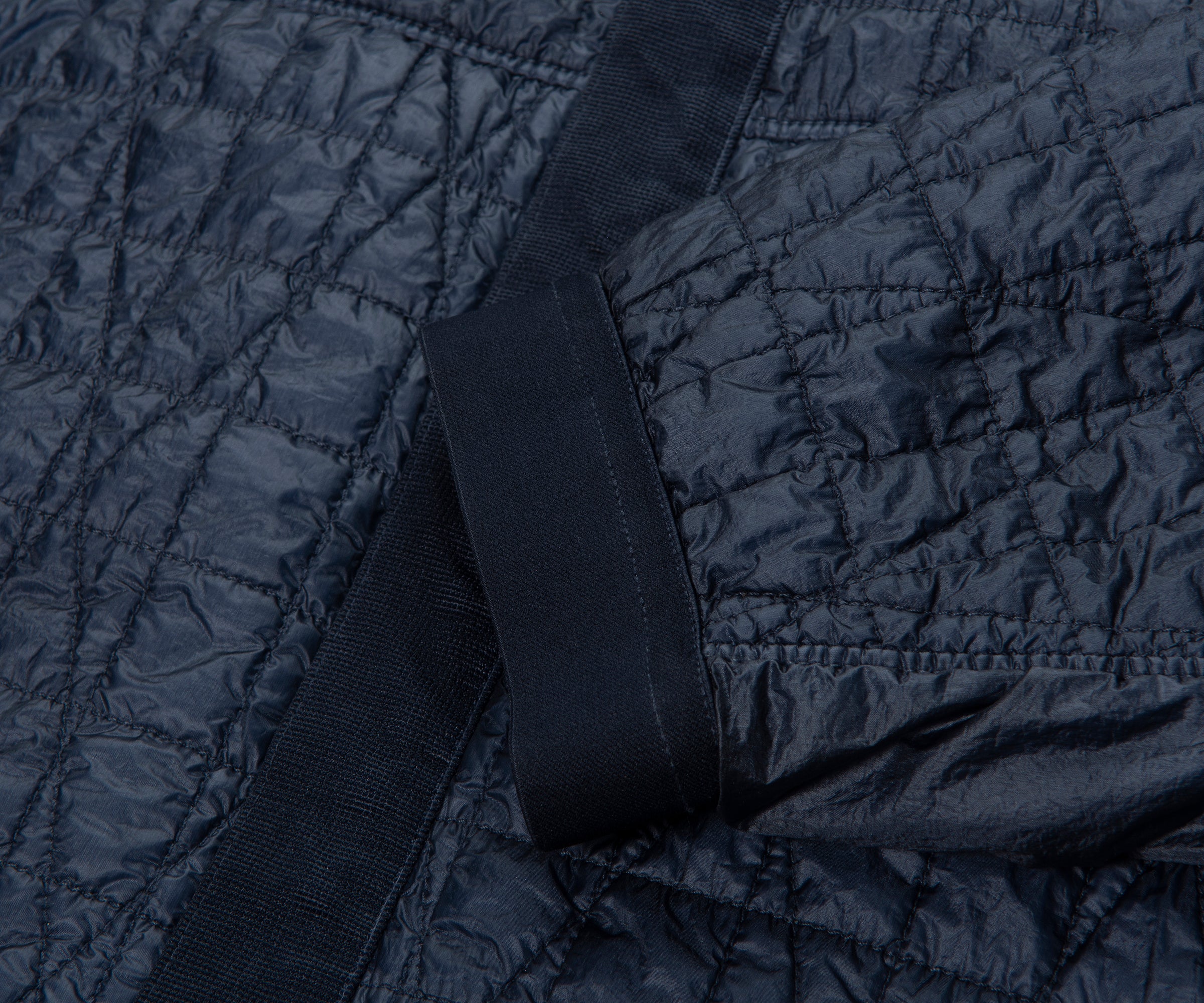 Stone Island Blue Crinkle Reps Ny Quilted Hooded Jacket - Image 7