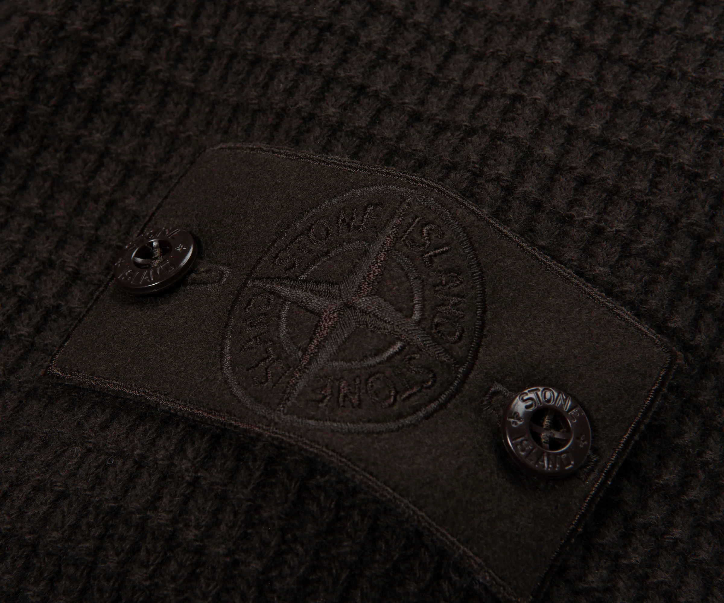Stone Island Ghost Brown Knitted Full Zip Sweater - Image 4