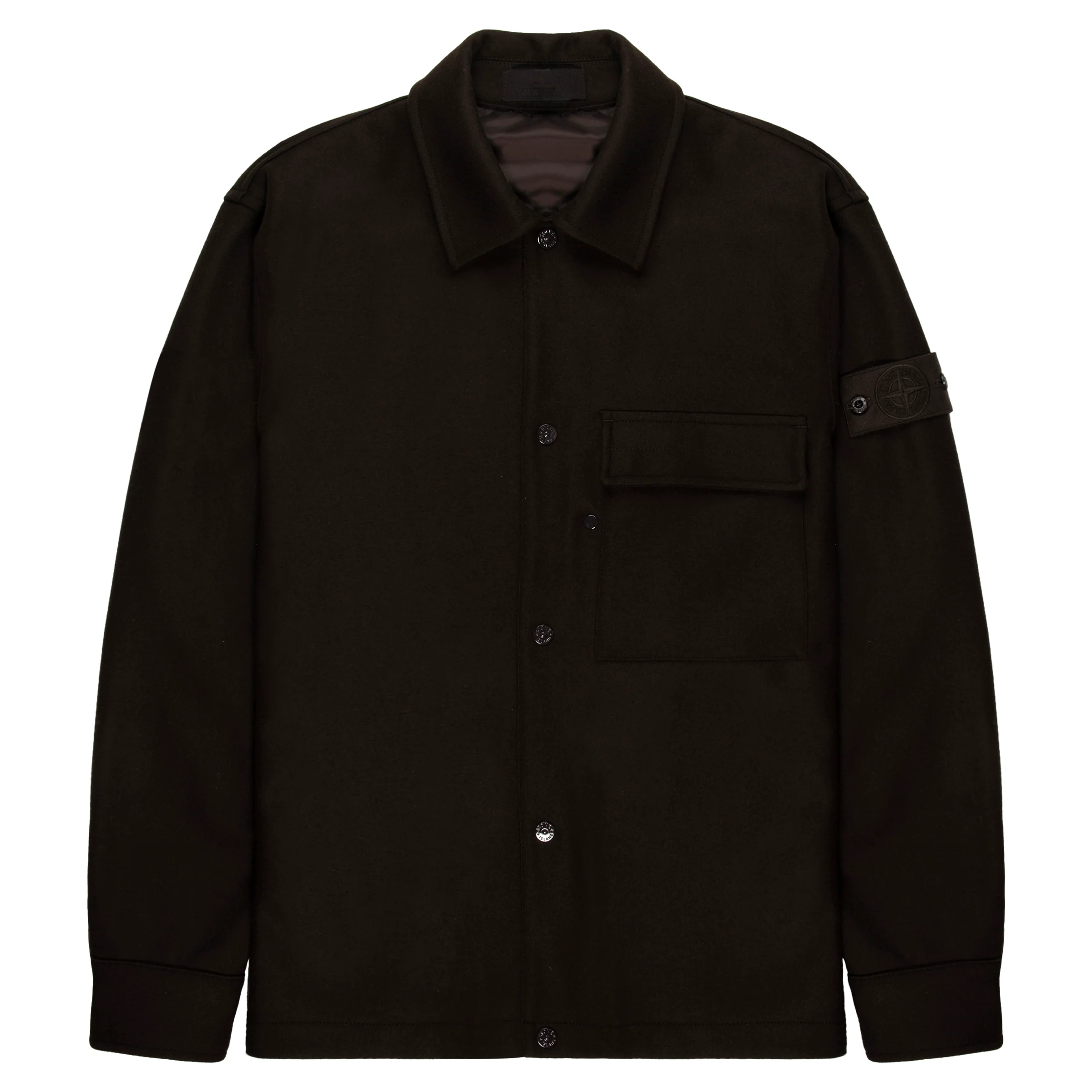 Stone Island Ghost Chocolate Fleece Overshirt