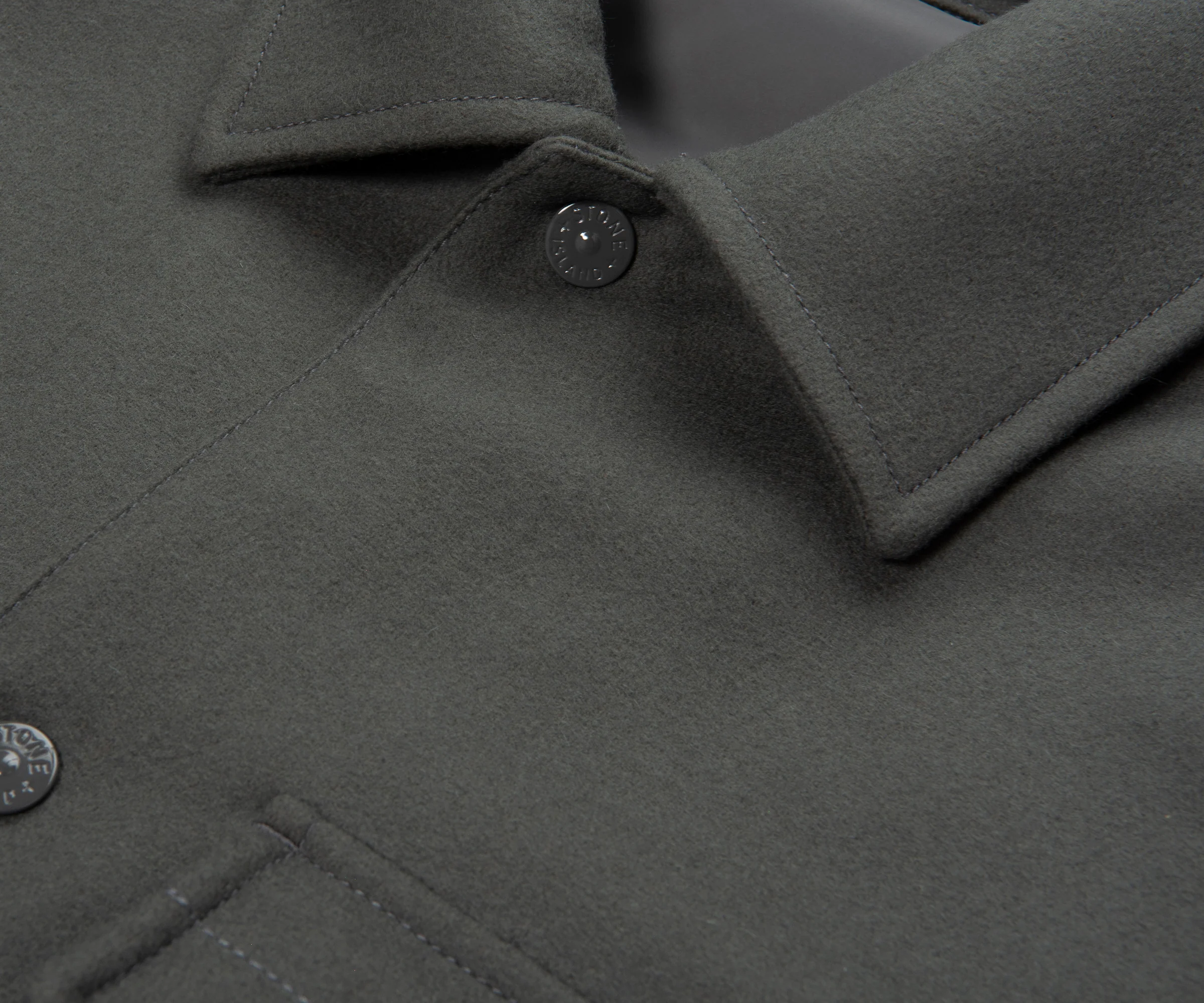Stone Island Ghost Grey Fleece Overshirt - Image 3